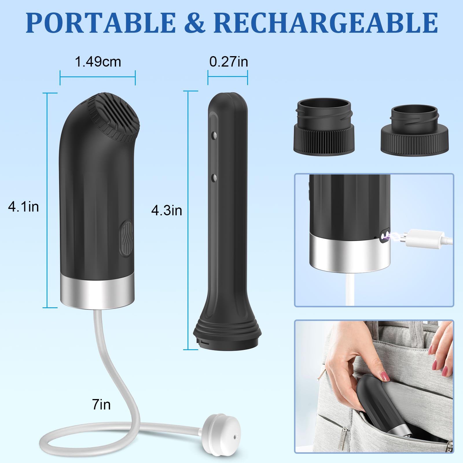 Enema Douches for Men Women, Automatic Anal Douche Cleaner with 3 Speeds, Silicone Enema Nozzles Dsovill buy supplements canada