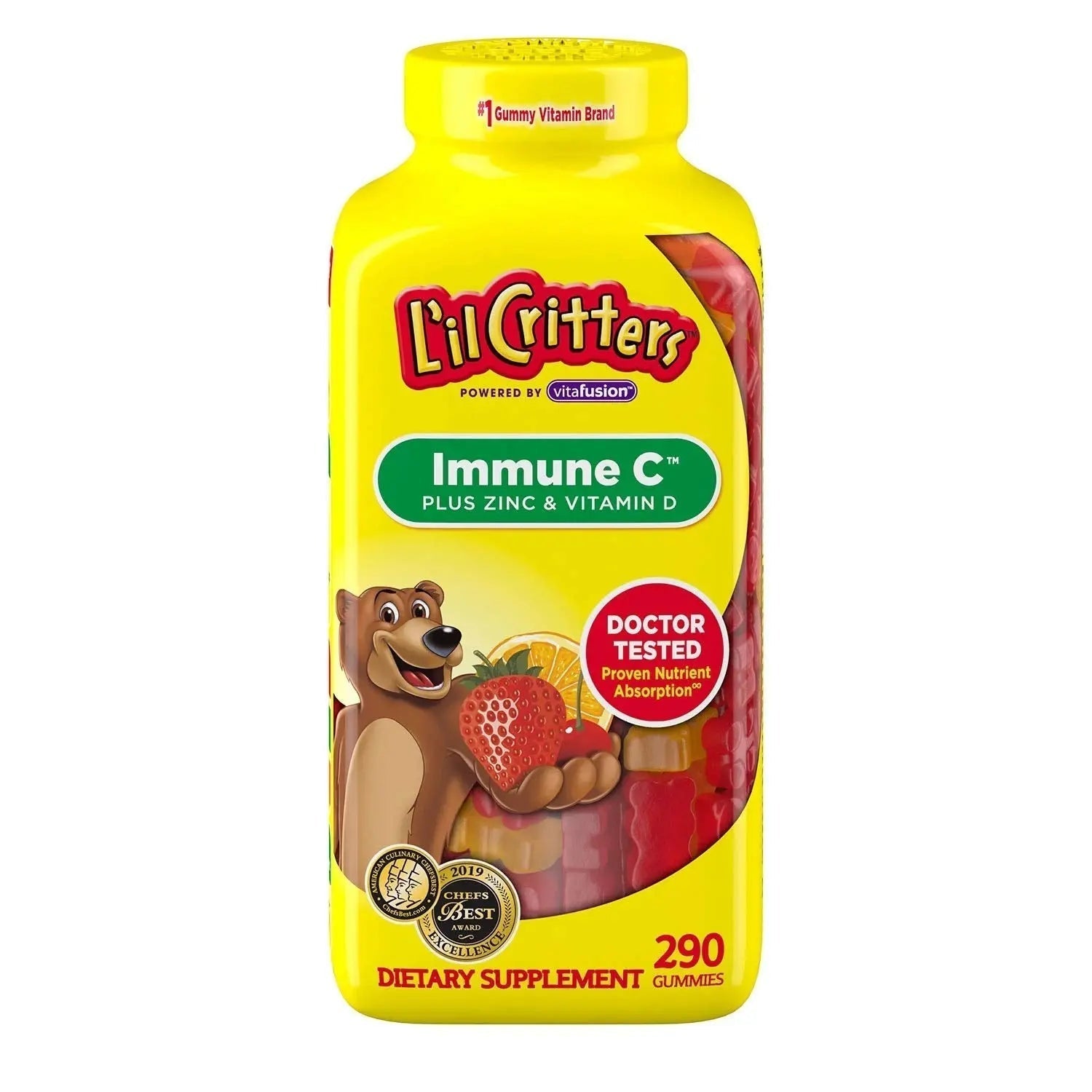 L'il Critter Kids' Immune C Plus Zinc and Vitamin D (290 Count) Vita buy supplements canada