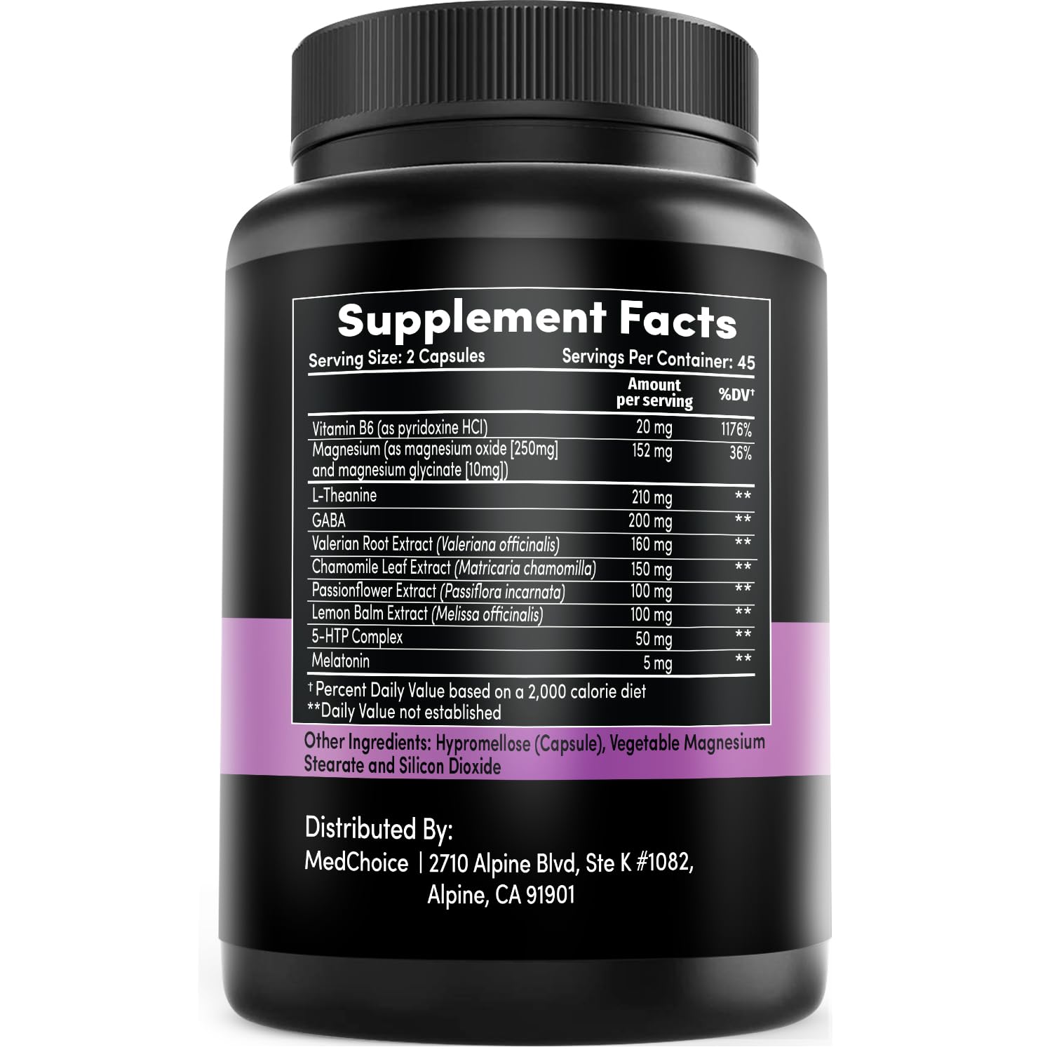 10-in-1 Melatonin Capsules - Melatonin 5mg Natural Sleep Aid for Adults MEDCHOICE buy supplements canada
