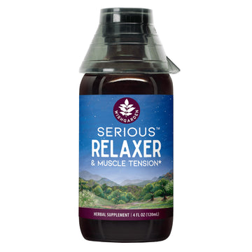 WishGarden Herbs Serious Relaxer, Liquid Herbal Muscle Relaxant with Wild Lettuce & Valerian Root, Eases Neck & Shoulder Tension, Tense Muscles, Muscle Spasms & Restless Legs, Non-GMO, Vegan, 4oz WishGarden buy supplements canada