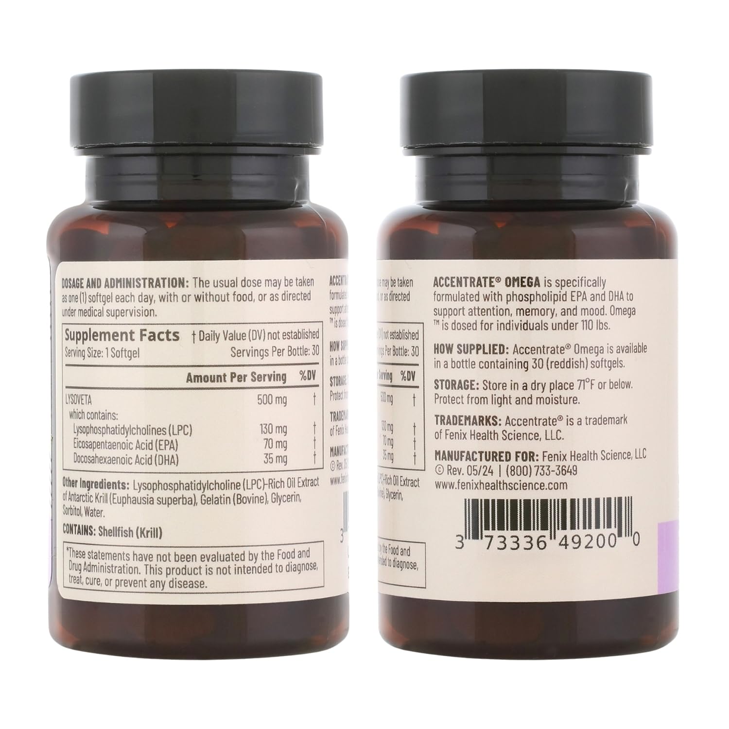 Omega w/LYSOVETA LPC | EPA & DHA Supplements for Brain Health | Focus, Attention, Memory, & Mood | 6X Higher Absorption Than Fish Oil | Omega-3 Fatty Acid Supplements | Highest Potency LPC-DHA Accentrate buy supplements canada