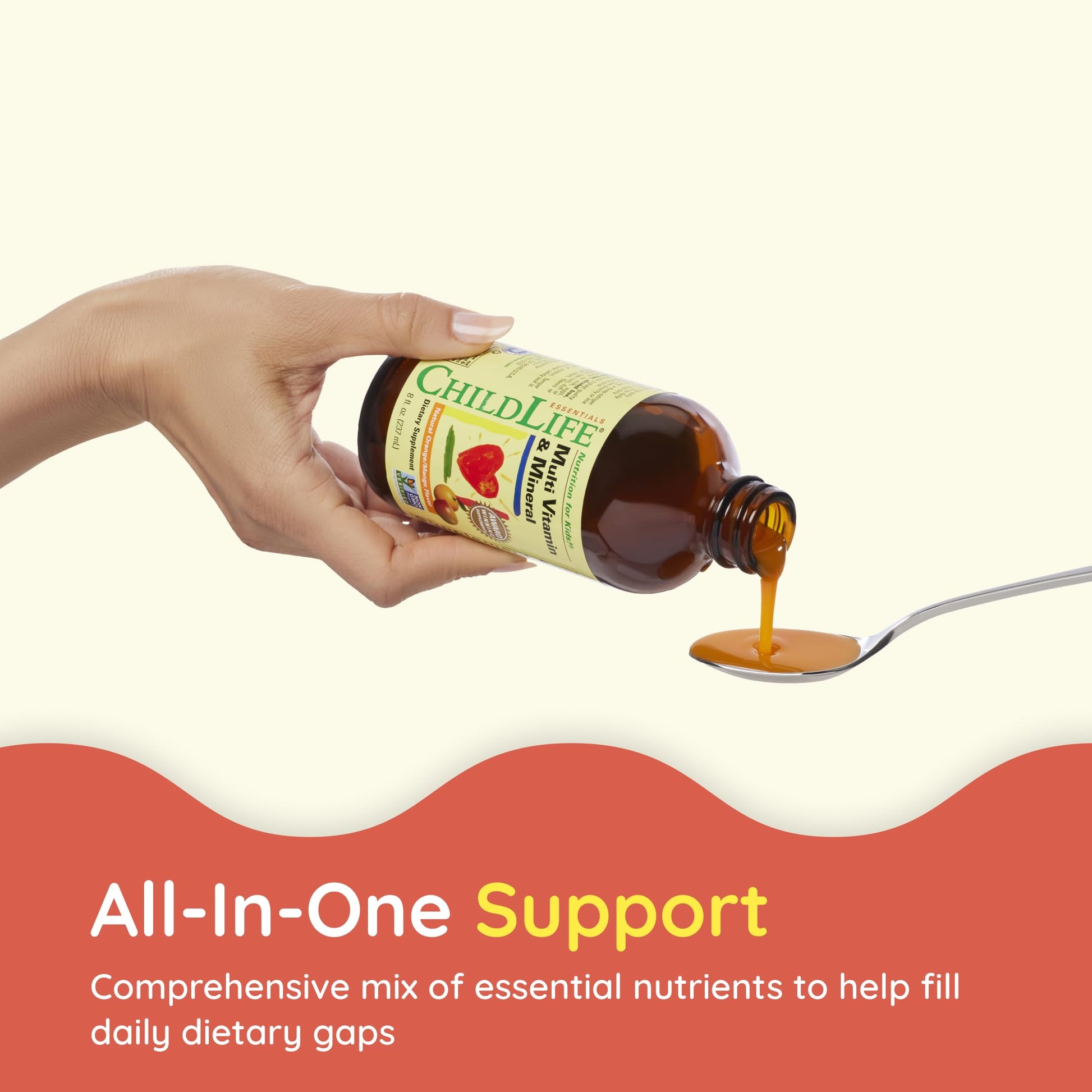 CHILDLIFE ESSENTIALS Kids Multivitamin & Mineral - Kids Vitamins, Liquid Multivitamin for Kids, Toddler Multivitamins, Liquid Vitamins, Baby Multivitamin - Natural Orange & Mango, 8 Fl Oz (Pack of 1) CHILDLIFE ESSENTIALS buy supplements canada
