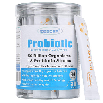 ZEBORA Probiotics for Women, Men and Kids, Prebiotics and Probiotics Powder ZEBORA buy supplements canada
