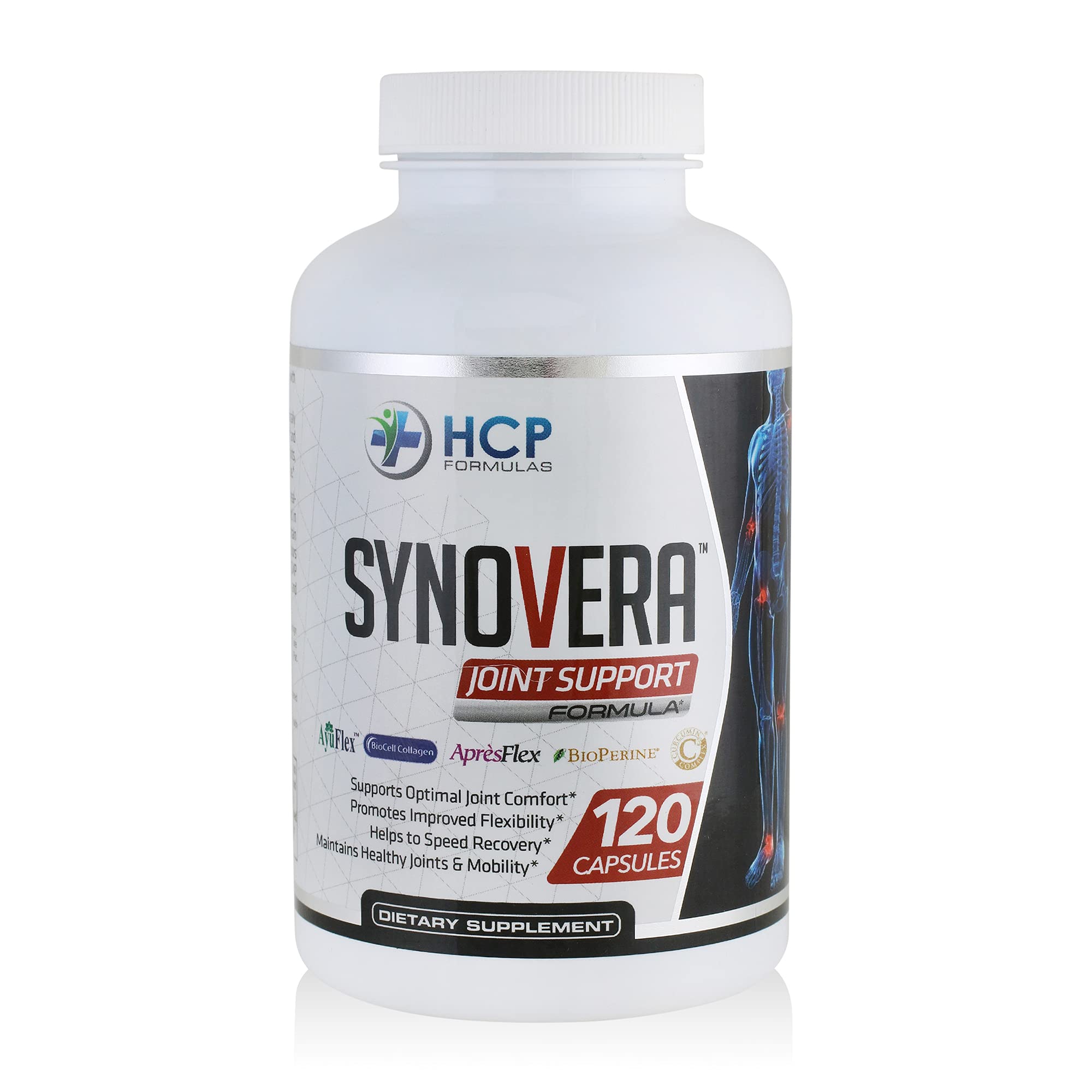 HCP Formulas - Synovera - Joint Support Complex with Turmeric Extract & Collagen - Mobility & Flexibility - Healthy Joints, Tendon, Ligament, and Synovial Tissue - Dietary Supplement - 120 Caps HCP Formulas buy supplements canada