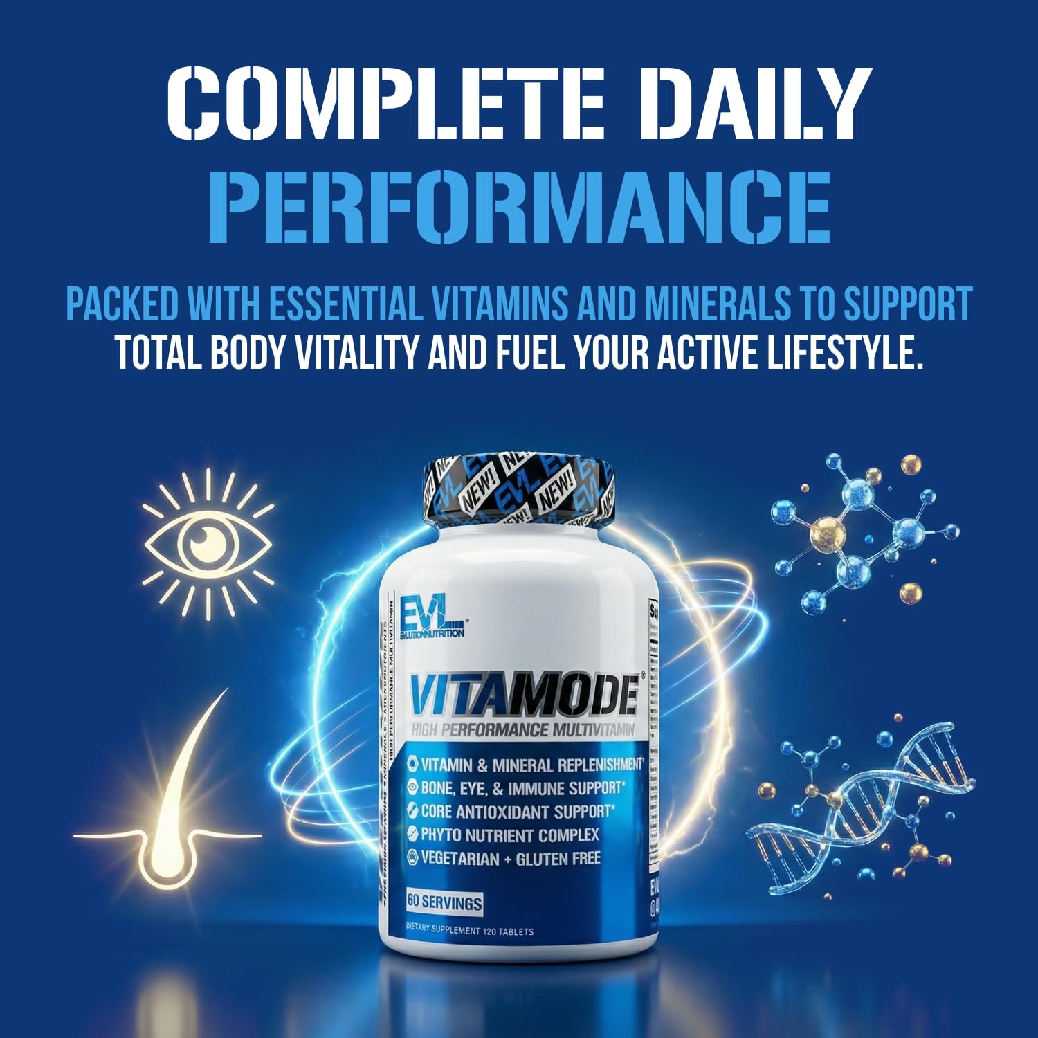 EVL Advanced Daily Multivitamin - Men's Multivitamin with Essential Minerals Phytonutrient Complex and VitaMode Active Mens Vitamins for Energy Evlution buy supplements canada