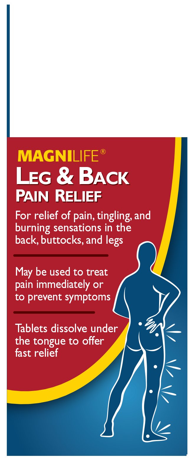 MagniLife Leg & Back Pain Relief Tablets,125 Ct, Fast-Acting Pain Relief Naturally Soothes Burning, Tingling & Stabbing Aches, Symptomatic or Preventative, Non-Habit Forming Quick-Dissolve Tablets MagniLife buy supplements canada