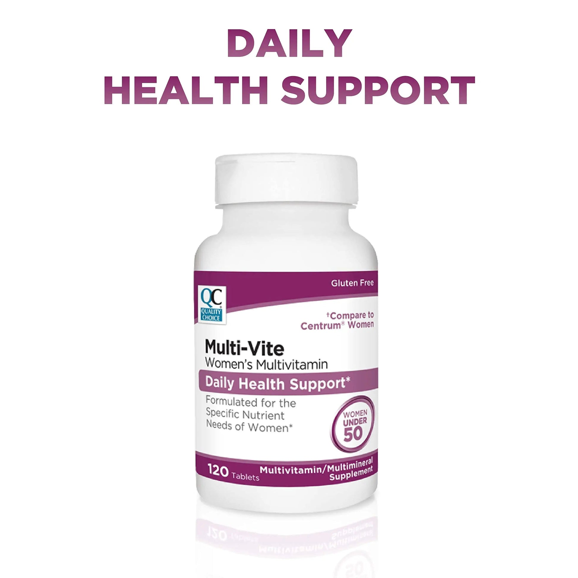Quality Choice Womens Multi-Vite, Multivitamin Tablets for Daily Health Support Formulated for Women Under 50 in 120 Count Bottles Quality Choice buy supplements canada