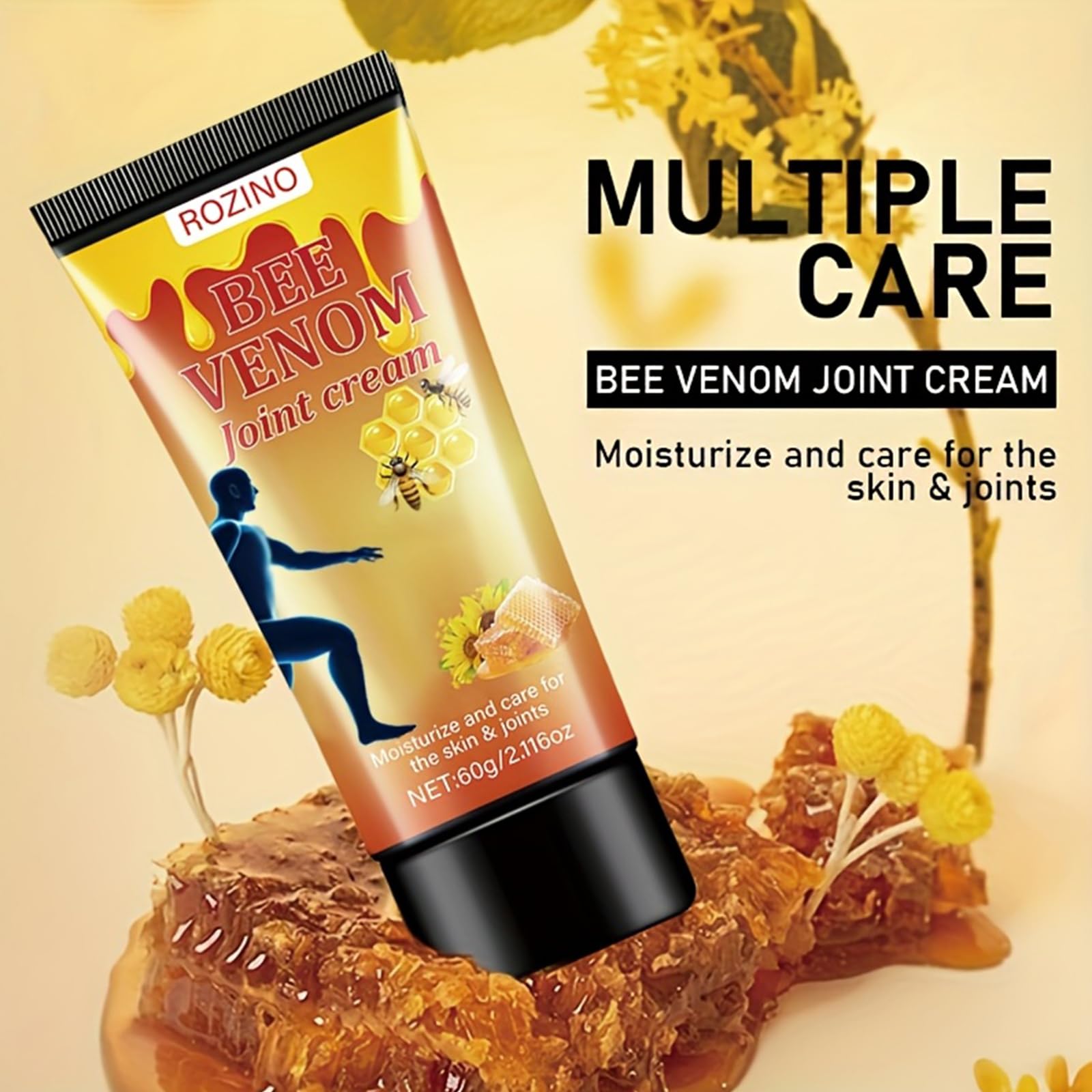 xiaoks 2PACK Bee Venom Joint Cream, 60g - Natural Bee Venom Infused Formula for Intensive Joint Support, Deep Skin Moisturization, Daily Care to Nourish Skin and Promote Joint Comfort (2) xiaoks buy supplements canada