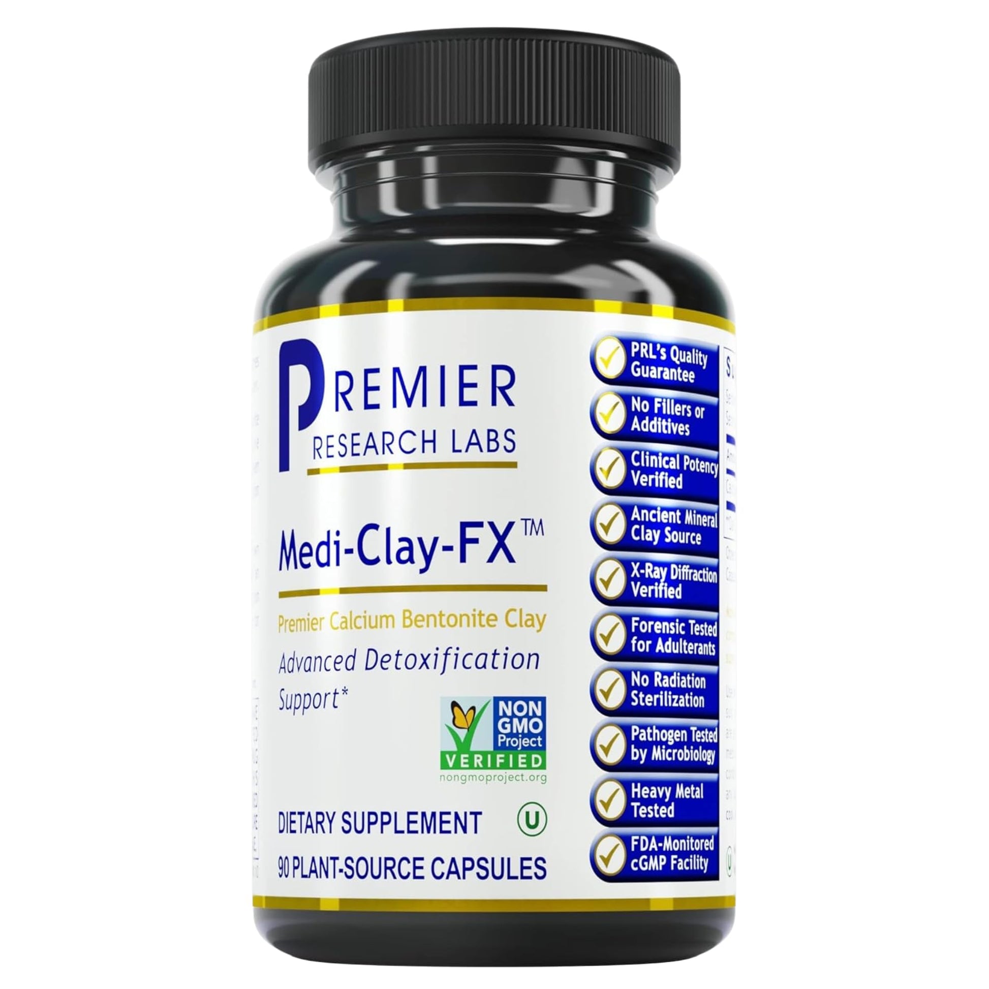 Premier Research Labs Medi-Clay-FX: Bentonite Clay Capsules for Detoxification | Food Grade Smectite Supplement | Absorb Toxins, Supports Cellular Health and Mold Detox - 90 Capsules Premier Research Labs buy supplements canada