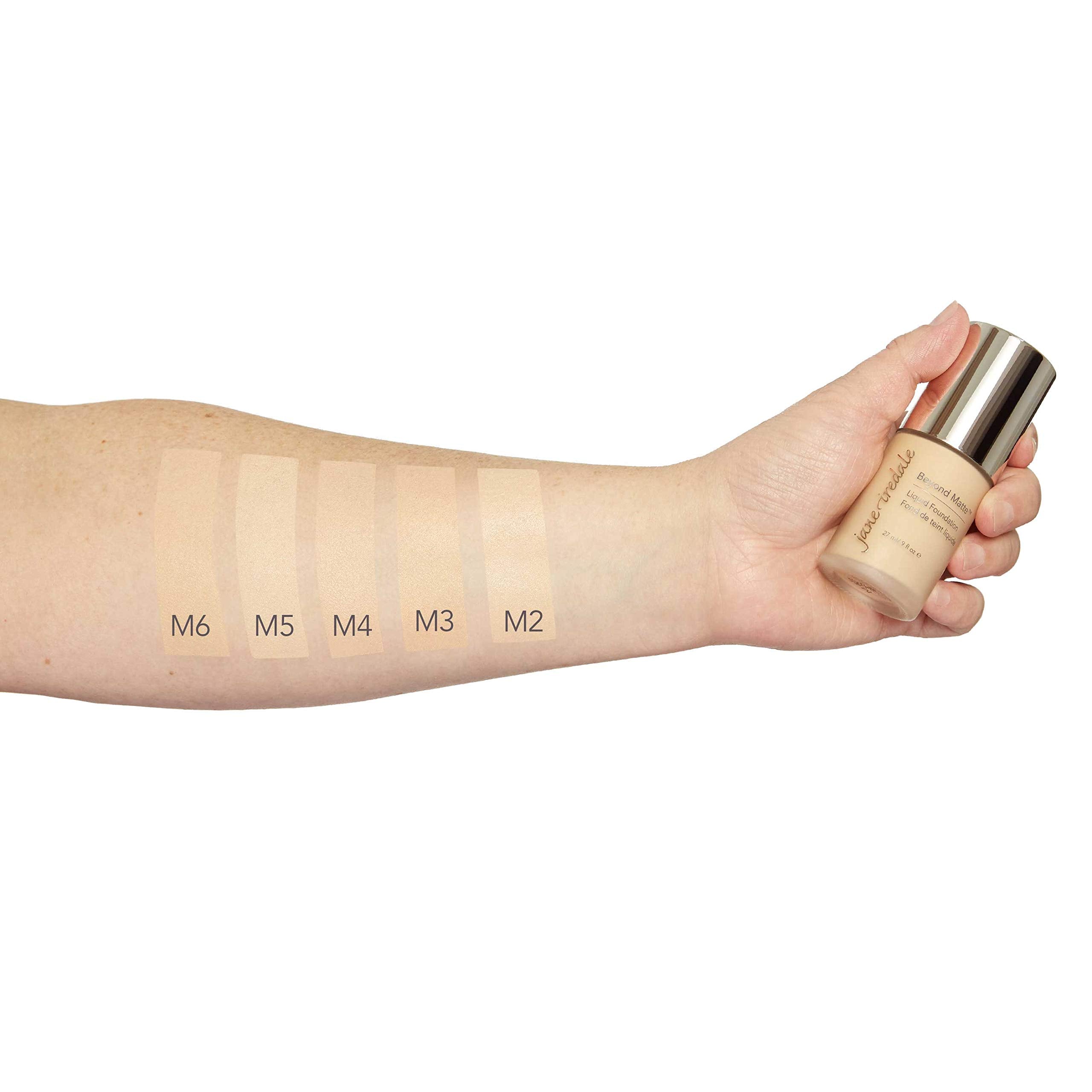 jane iredale Beyond Matte 3-in-1 Liquid Foundation, Long-wear, Buildable Coverage, Vegan, Clean, Cruelty Free, Semi Matte Finish, M6 jane iredale buy supplements canada