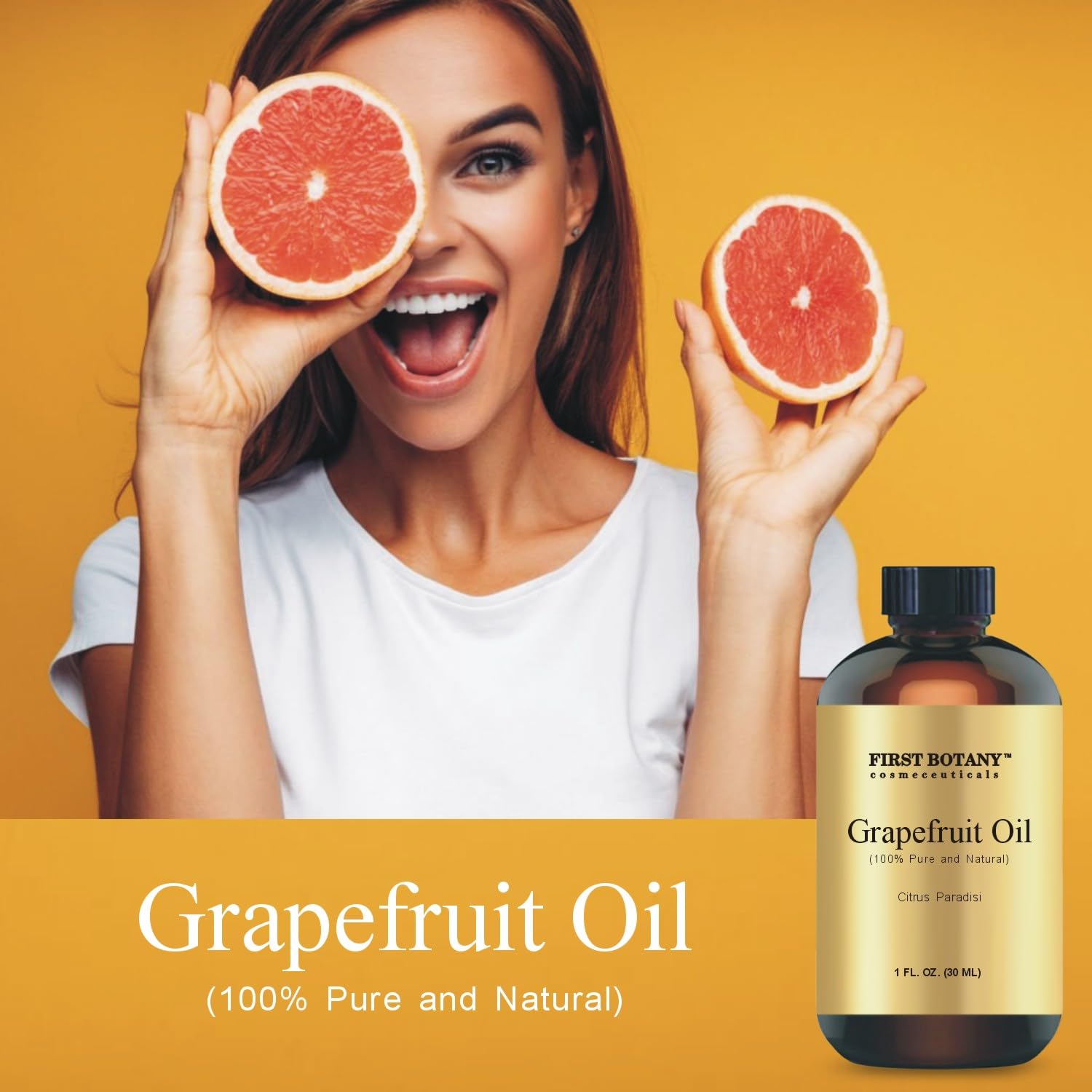 100% Pure Essential Oil - Premium Oil for Aromatherapy, Massage, Topical & Household Uses - 1 fl oz (Grapefruit) First Botany buy supplements canada