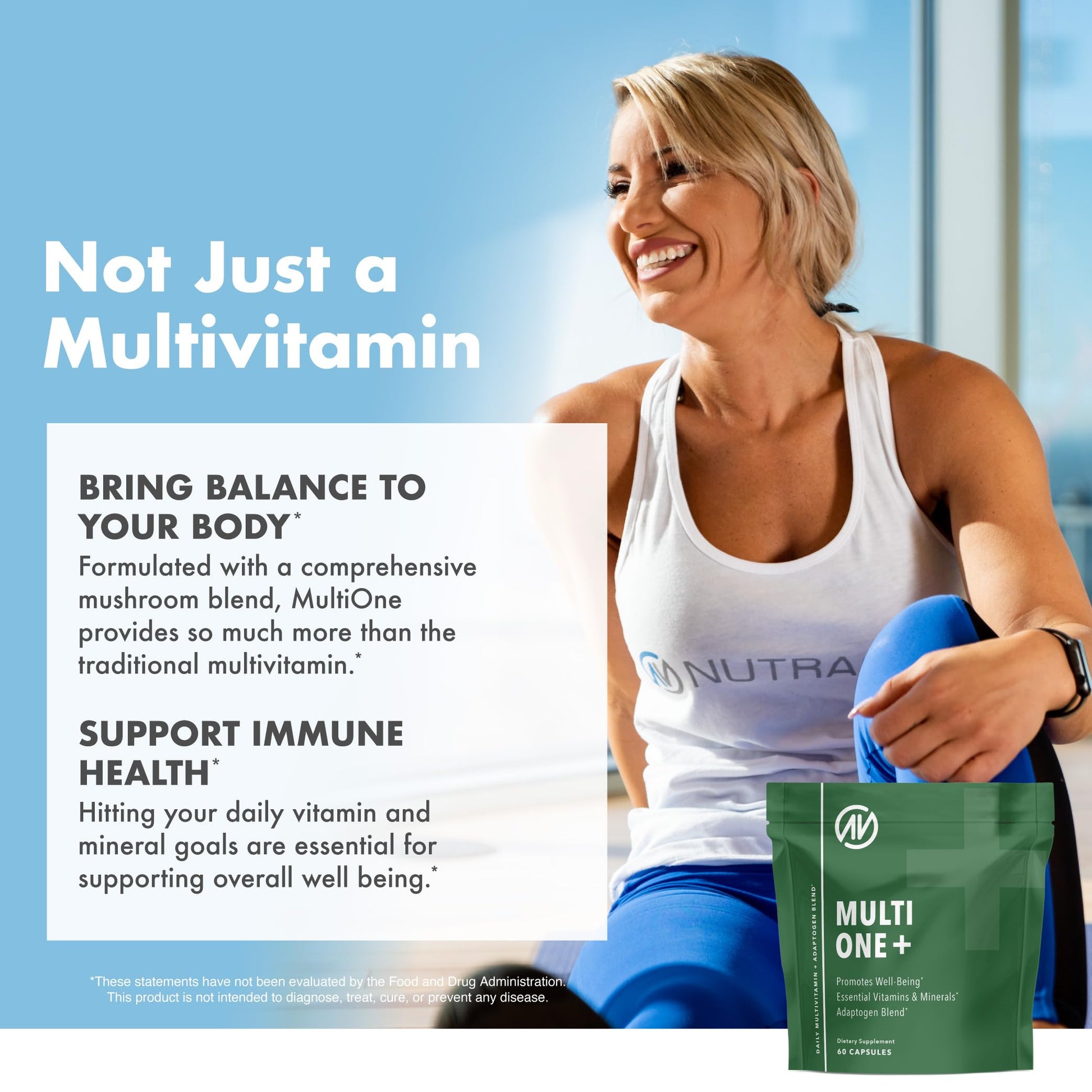 MultiOne Men & Women’s Daily Multivitamin - Essential Nutrients and Minerals for Optimal Health (60 Capsules) NutraOne buy supplements canada