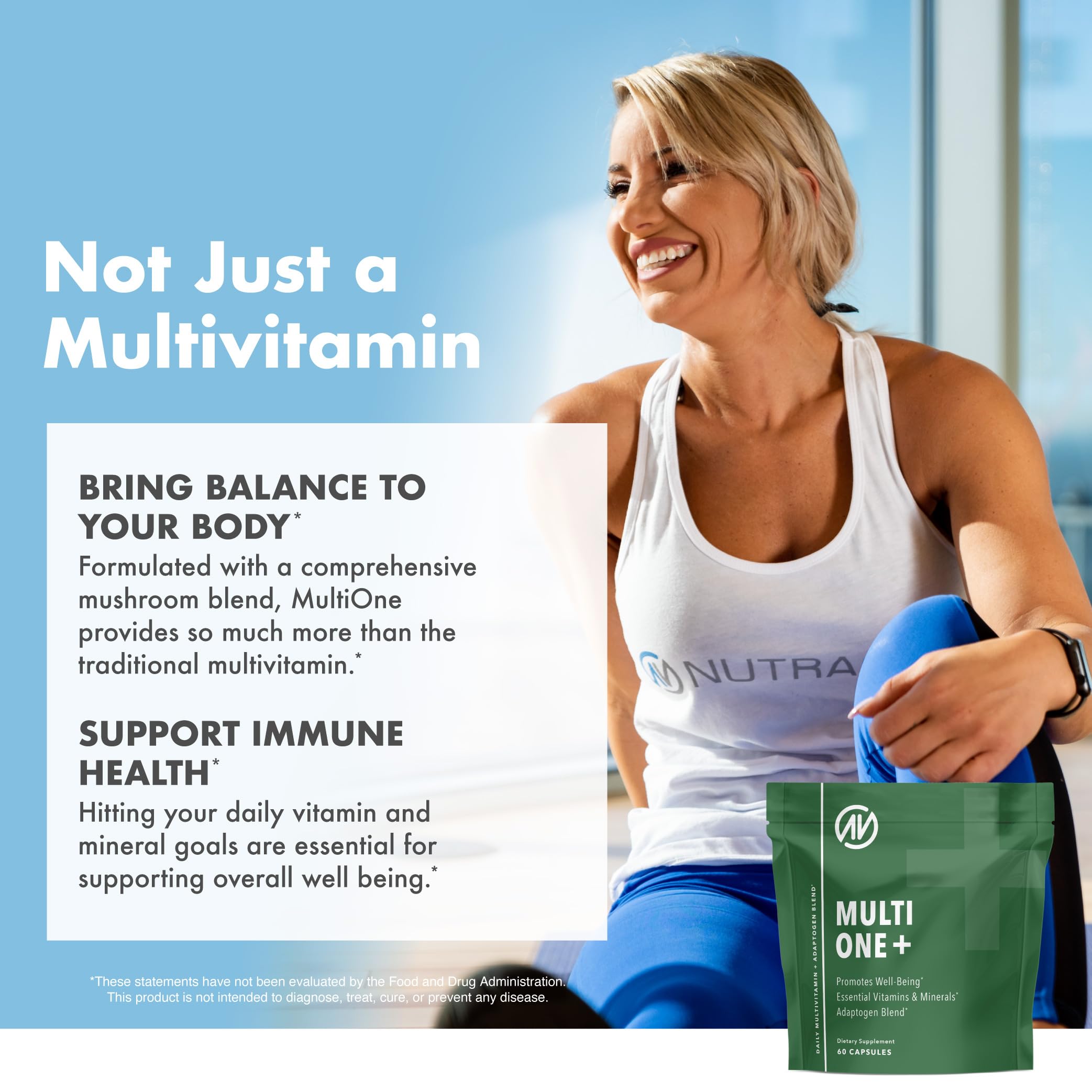 MultiOne Men & Women’s Daily Multivitamin - Essential Nutrients and Minerals for Optimal Health (60 Capsules) NutraOne buy supplements canada