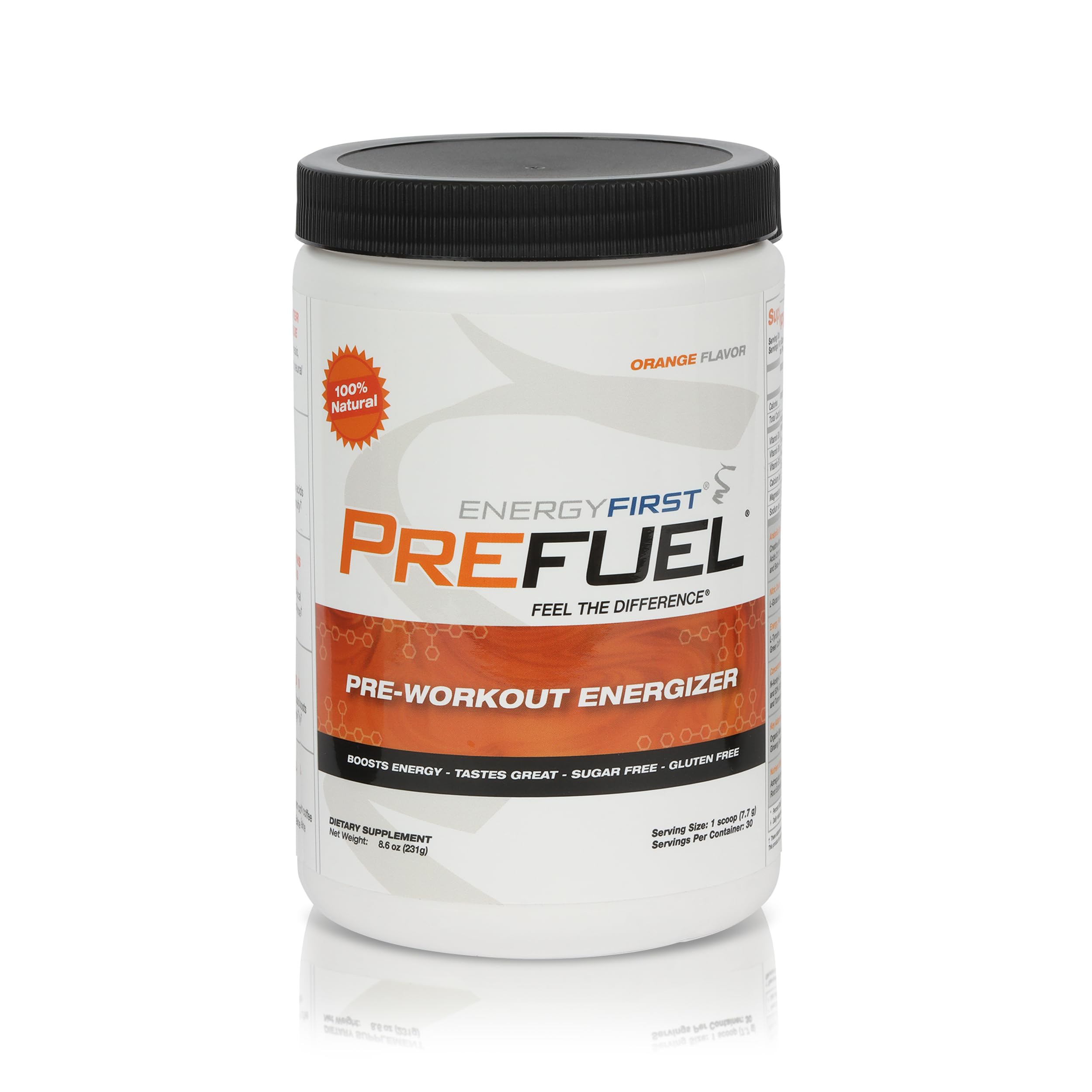 EnergyFirst Prefuel Pre-Workout Powder, Orange Flavor, Boost Energy, Creatine Monohydrate EnergyFirst buy supplements canada