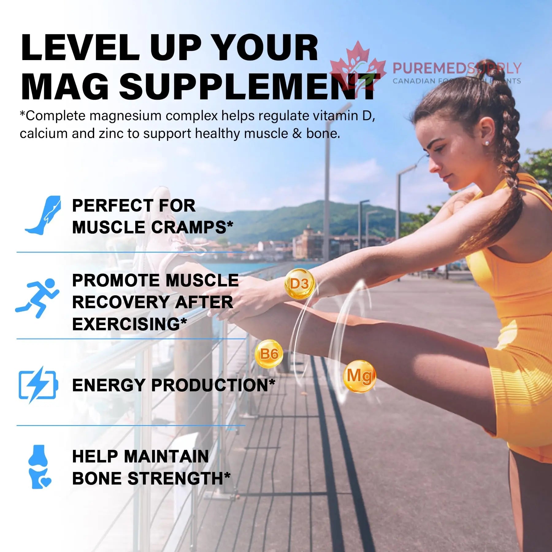Magnesium Complex Supplement 8 Forms, 500mg Magnesium Glycinate, Malate, Citrate, High Absorption Mg for Calm, Sleep, Mood & Healthy Muscle, Pack of 2, Total 120 Vegan Capsules EnvyCure buy supplements canada