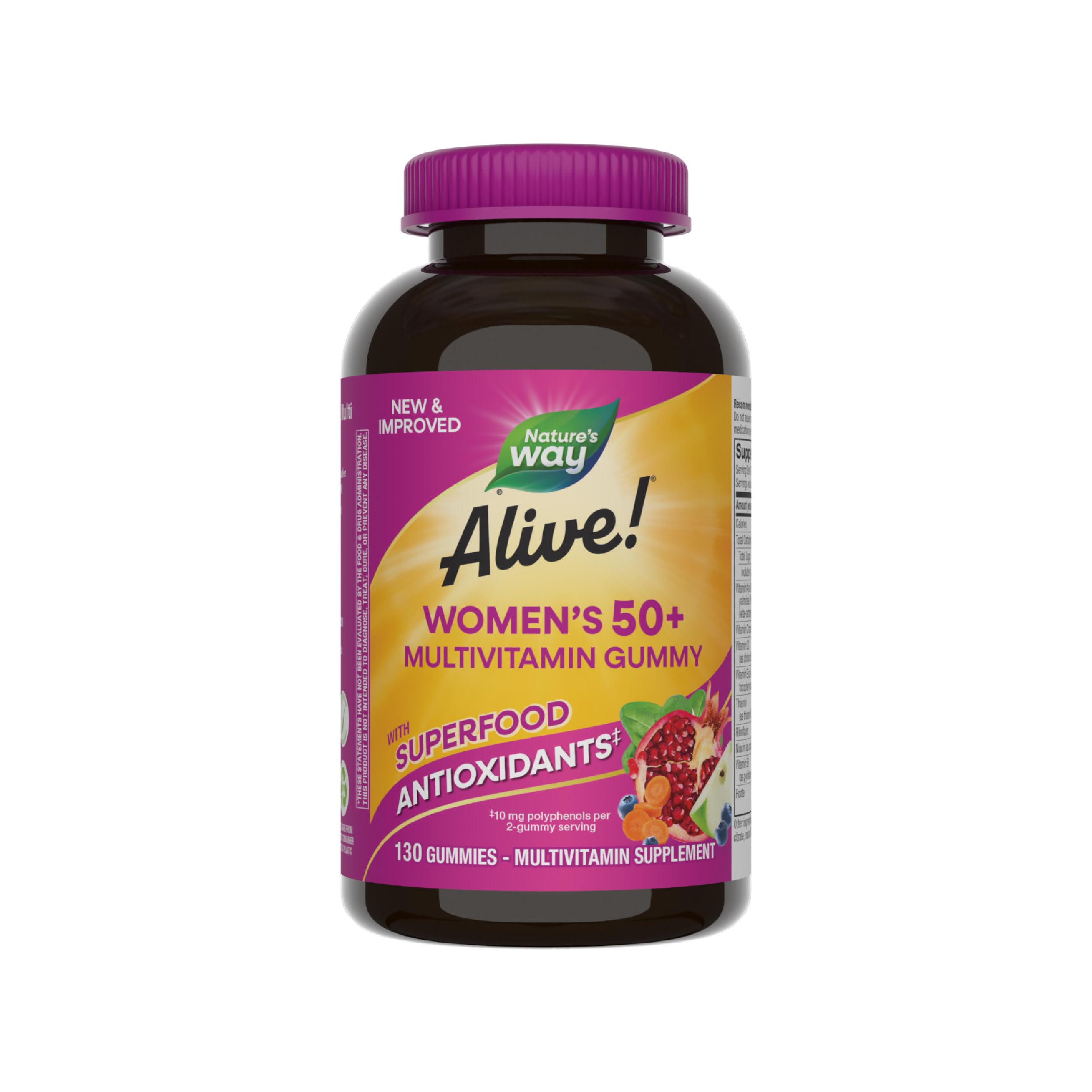 Nature's Way Alive! Women's 50+ Daily Gummy Multivitamins, Women's Supplements, Supports Healthy Heart, Brain & Bones Nature's Way buy supplements canada