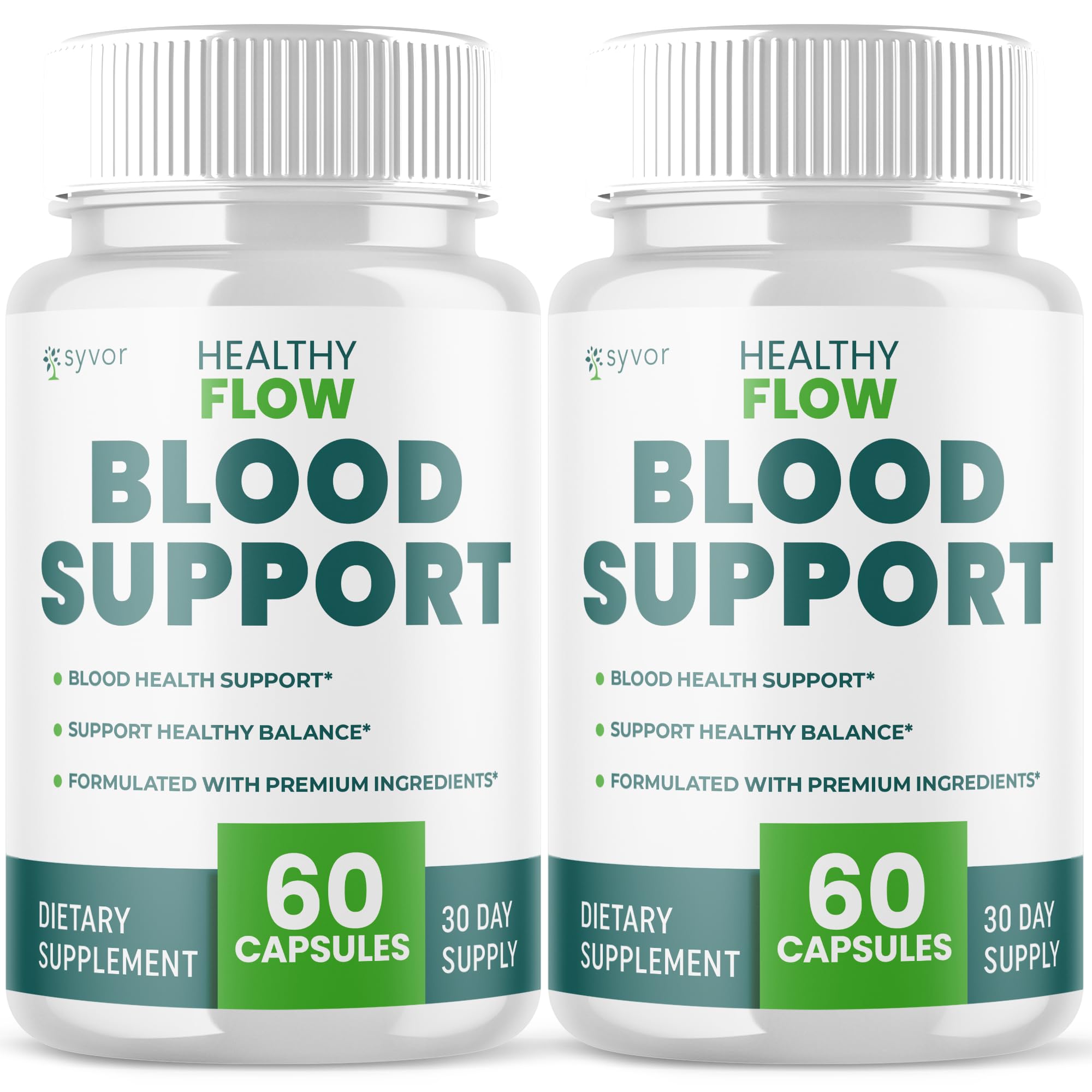 (2 Pack) Healthy Flow Blood Support Capsules, Official Healthy Flow Blood Support Pills with All Natural Ingredients, Advanced Formula Supplement with Premium Vitamins for Men & Women (120 Capsules) Syvor buy supplements canada