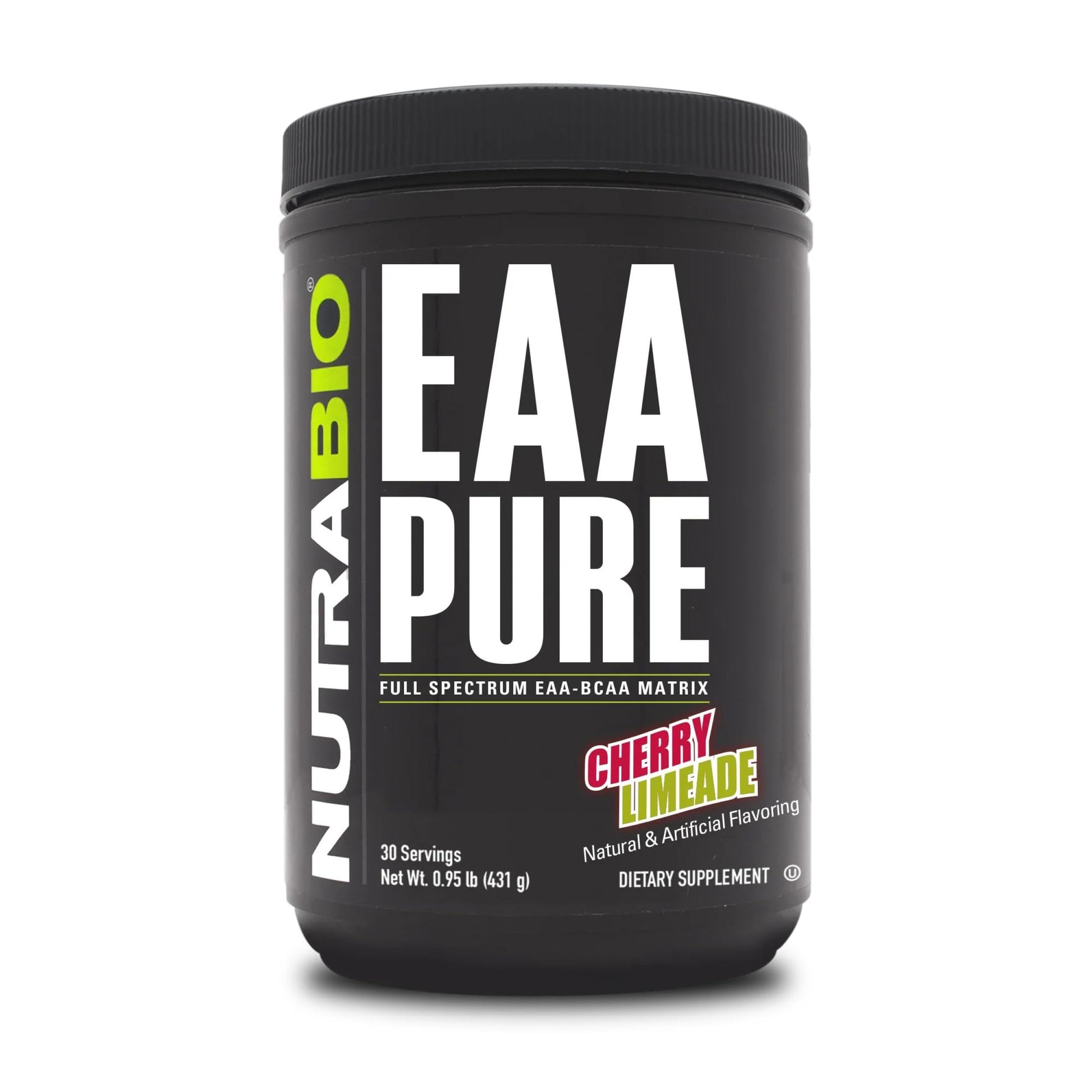 NutraBio – EAA Pure – 9 Amino Acids – Muscle Repair and Recovery, 30 Servings, Cherry Limeade – Pre or Post Workout – All Day Recovery NutraBio buy supplements canada
