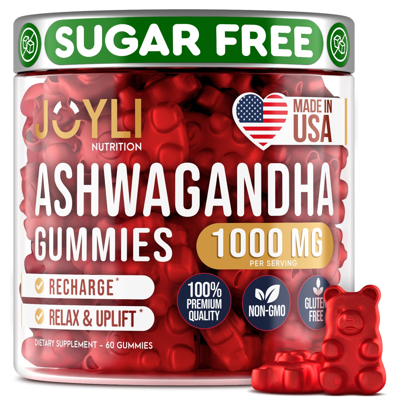Ashwagandha Gummies for Women & Men - Natural Calm Gummies with Ashwagandha JOYLI Nutrition buy supplements canada