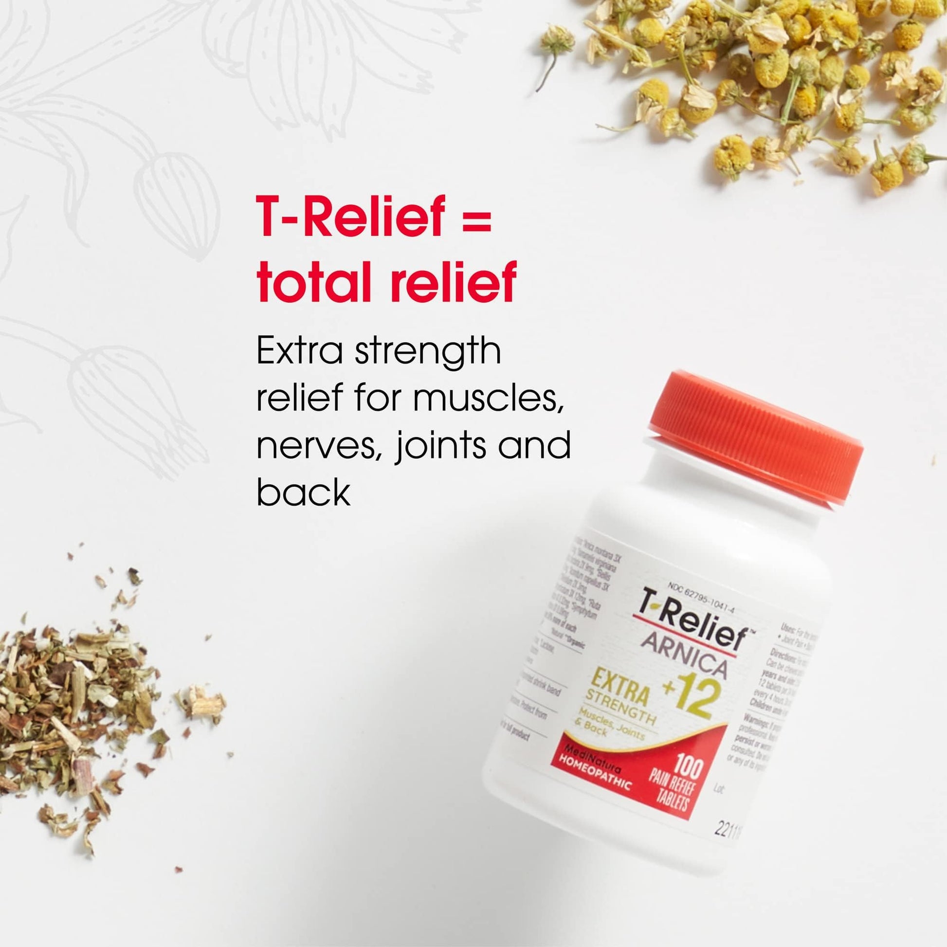 MediNatura T-Relief Extra Strength Pain Relief Arnica +12 Plant-Based Pain Relievers 100ct Tablets T-Relief Extra Strength Pain Relief 3oz Cream Bundle MediNatura buy supplements canada
