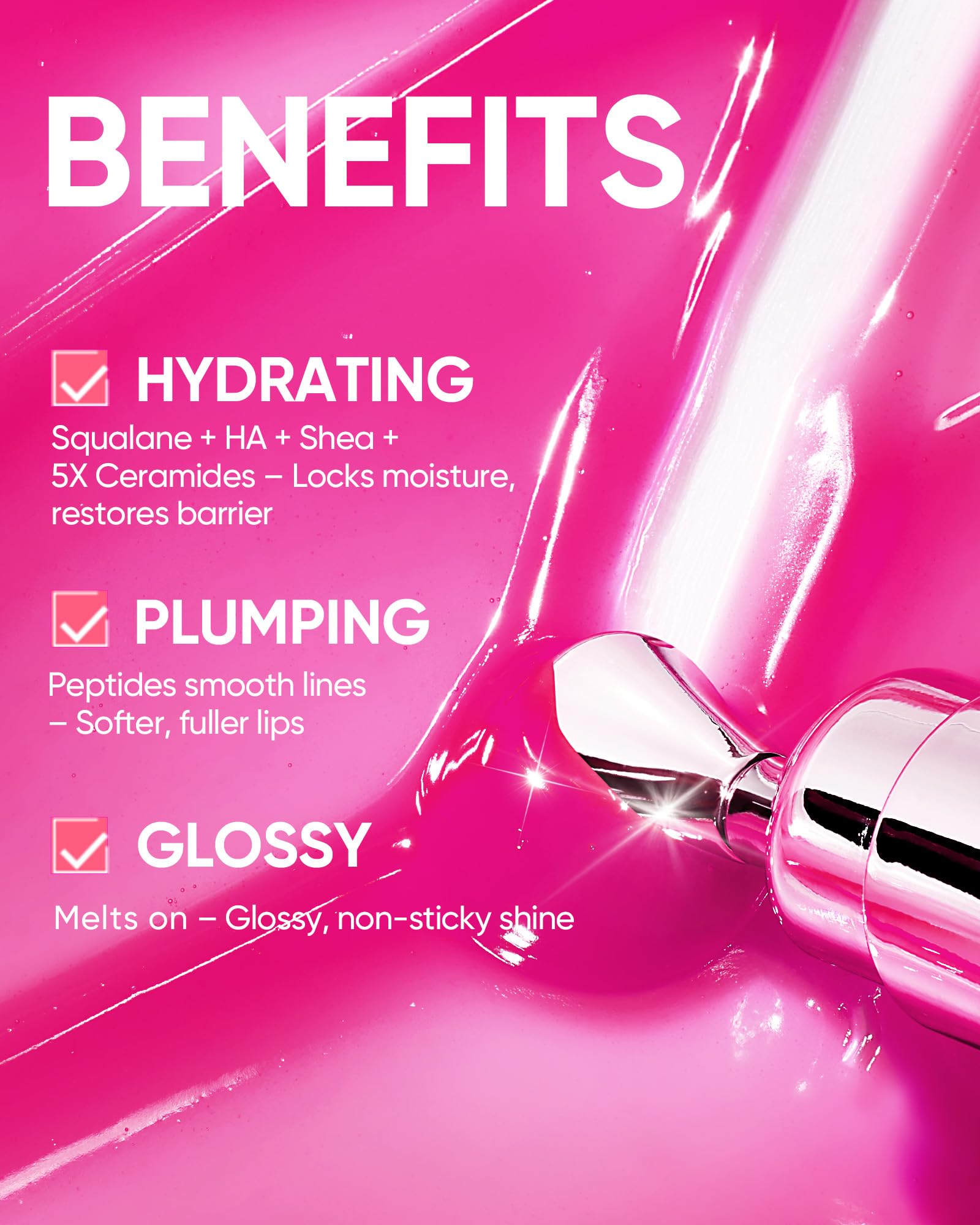 SKINTIFIC Peptide Brightening Lip Serum, Hydrating & Plumping Tinted Lip Gloss, Moisturizing Lip Balm with Polypeptides SKINTIFIC buy supplements canada