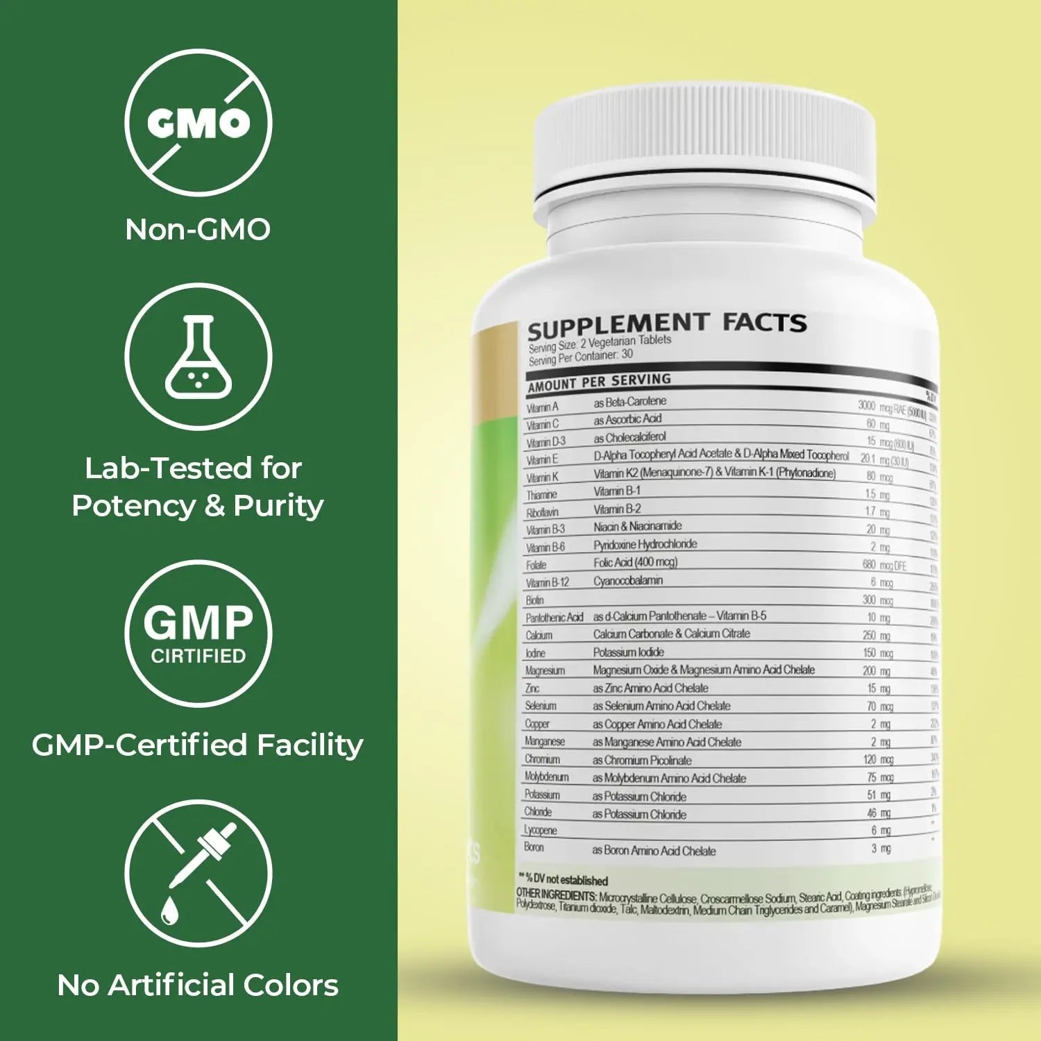 VitalRemedyMD Daily2Tab - All You Need Multivitamin Plus Multimineral Formula. 26 Essential Nutrients for Women and Men, 60 Tablets VitalRemedyMD buy supplements canada