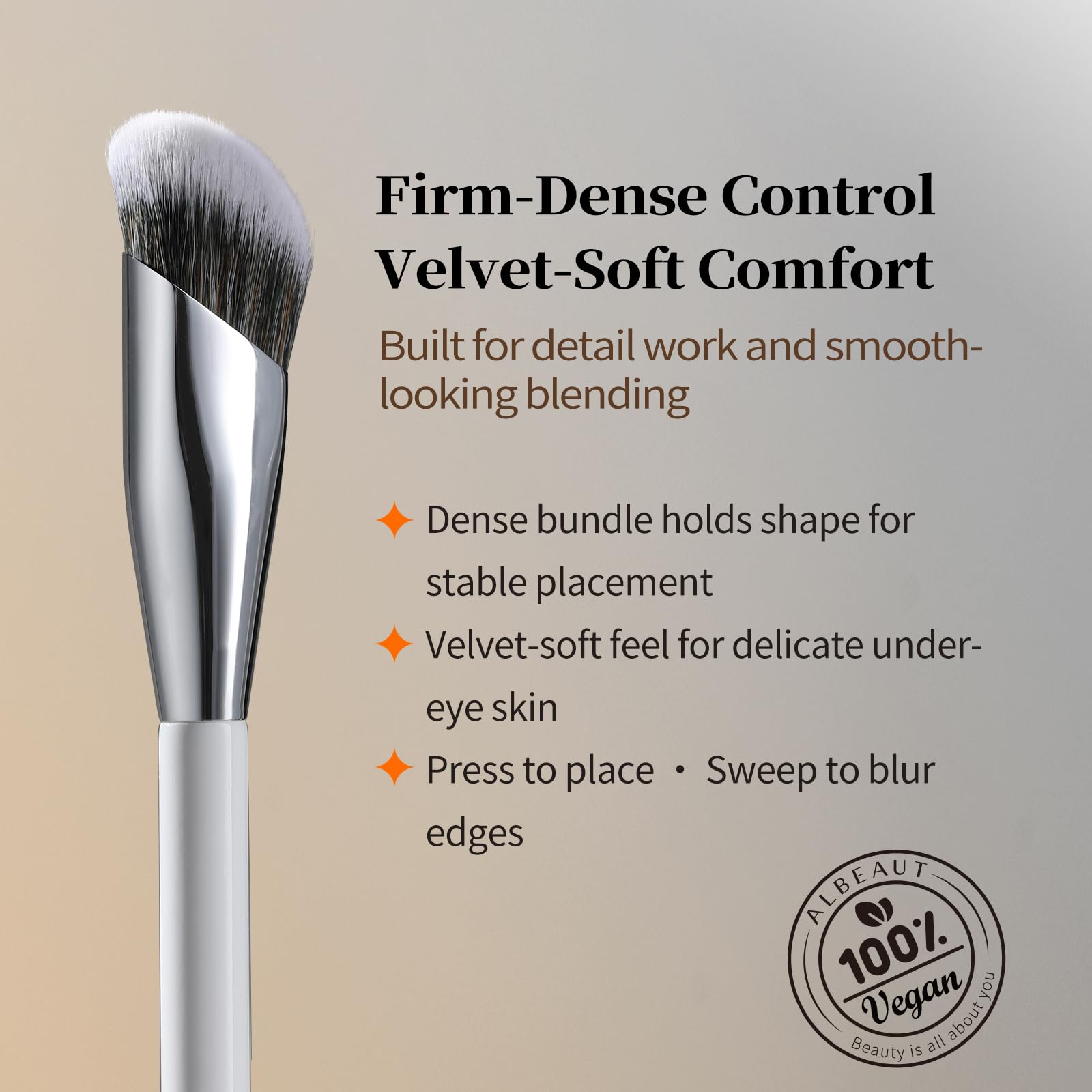Albeaut Concealer Brush, Angled Under Eye Makeup Small Foundation Precision Face Blending Brush (193 concealer brush) ALBEAUT buy supplements canada