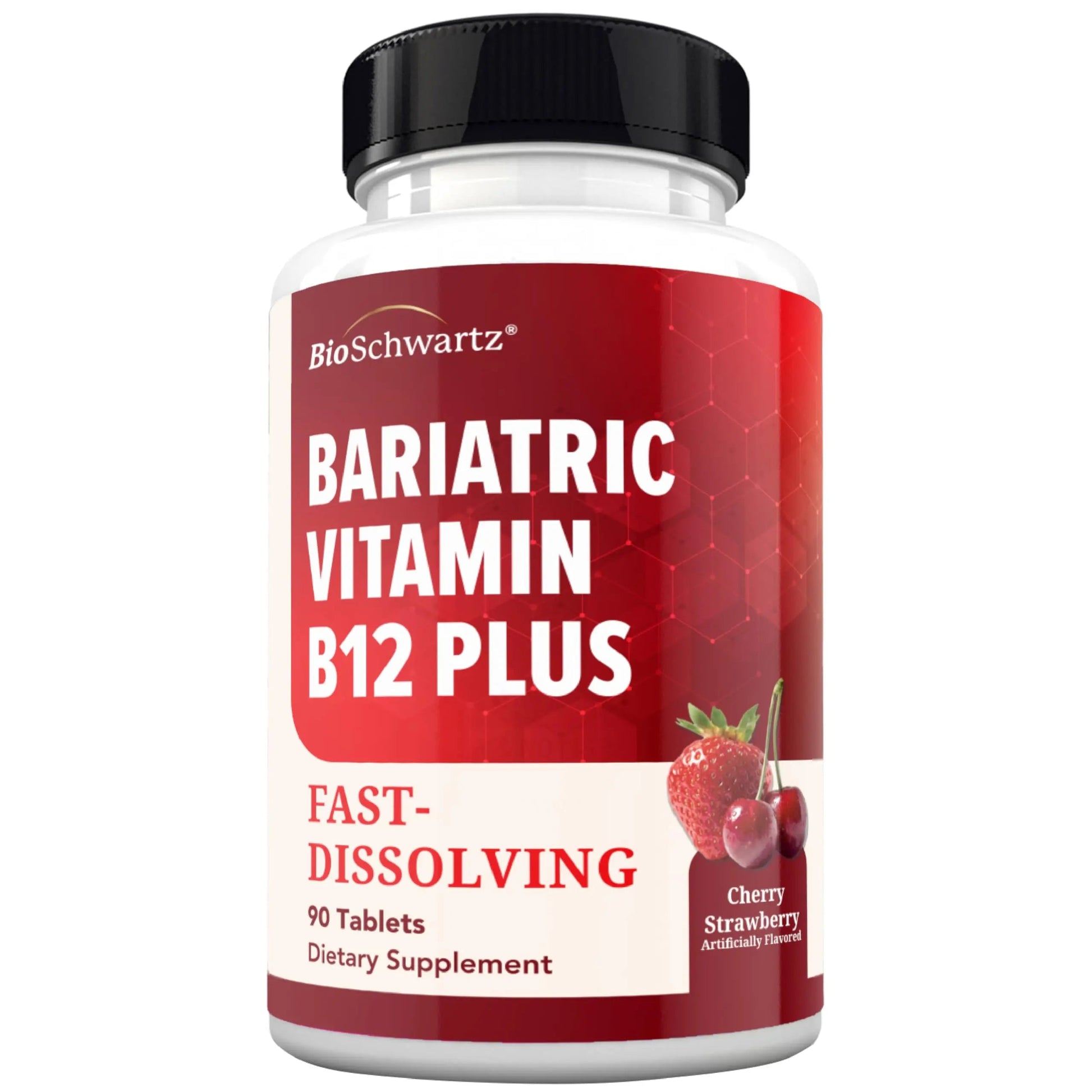 BioSchwartz Bariatric B12 Plus Dissolvable Tablets - 1000mcg Vitamin B12, Vitamin B6, Folate, Biotin - Cherry Strawberry Flavor BioSchwartz buy supplements canada