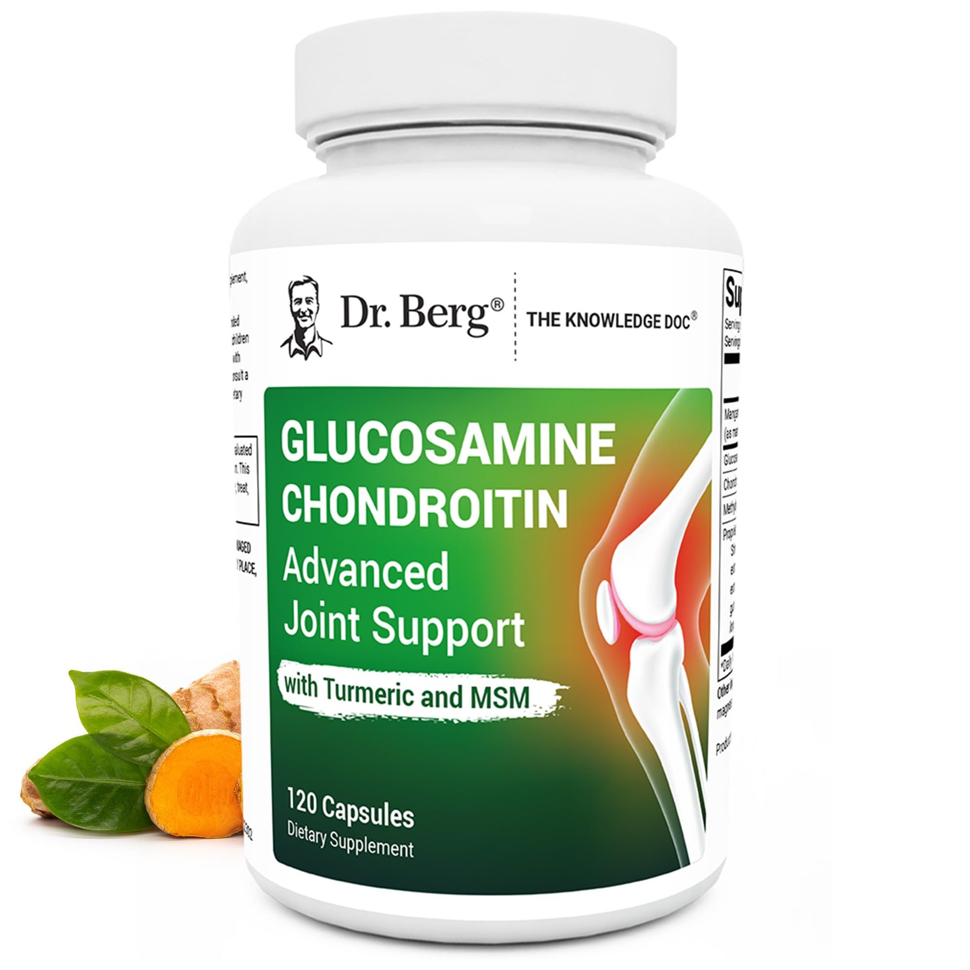 Dr. Berg Glucosamine Chondroitin MSM Turmeric & Boswellia - Advanced Joint Support Supplement with 1500 mg Glucosamine Sulfate - Includes 120 Capsules Dr. Berg Nutritionals buy supplements canada