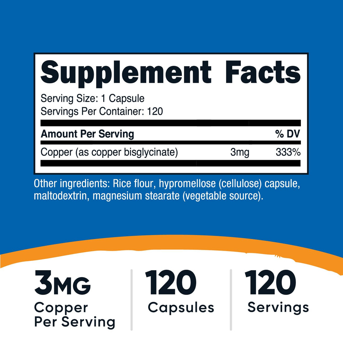 Nutricost Copper Glycinate Capsules (120 Capsules, 3MG Copper per Serving) - Non GMO, Vegan Nutricost buy supplements canada