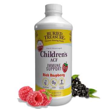 Buried Treasure Children’s ACF Liquid Immune Support for Kids – Elderberry, Echinacea & Botanicals – Raspberry Flavor – 16 oz – Sugar Free Buried Treasure buy supplements canada