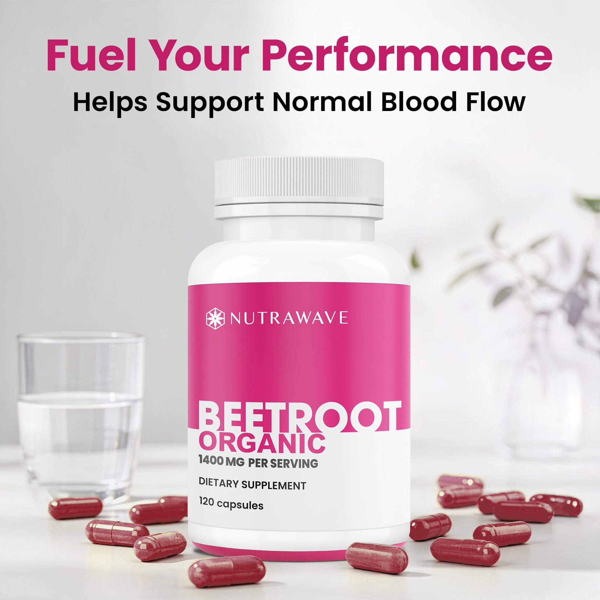 Nutra Wave 1400mg Organic Beet Root Capsules Per Serving – Nitric Oxide Booster for Men – Supports Blood Pressure, Energy, Circulation & Heart Health – Non-GMO, Vegan – 120 Capsules / 60 Day Supply Nutra Wave buy supplements canada