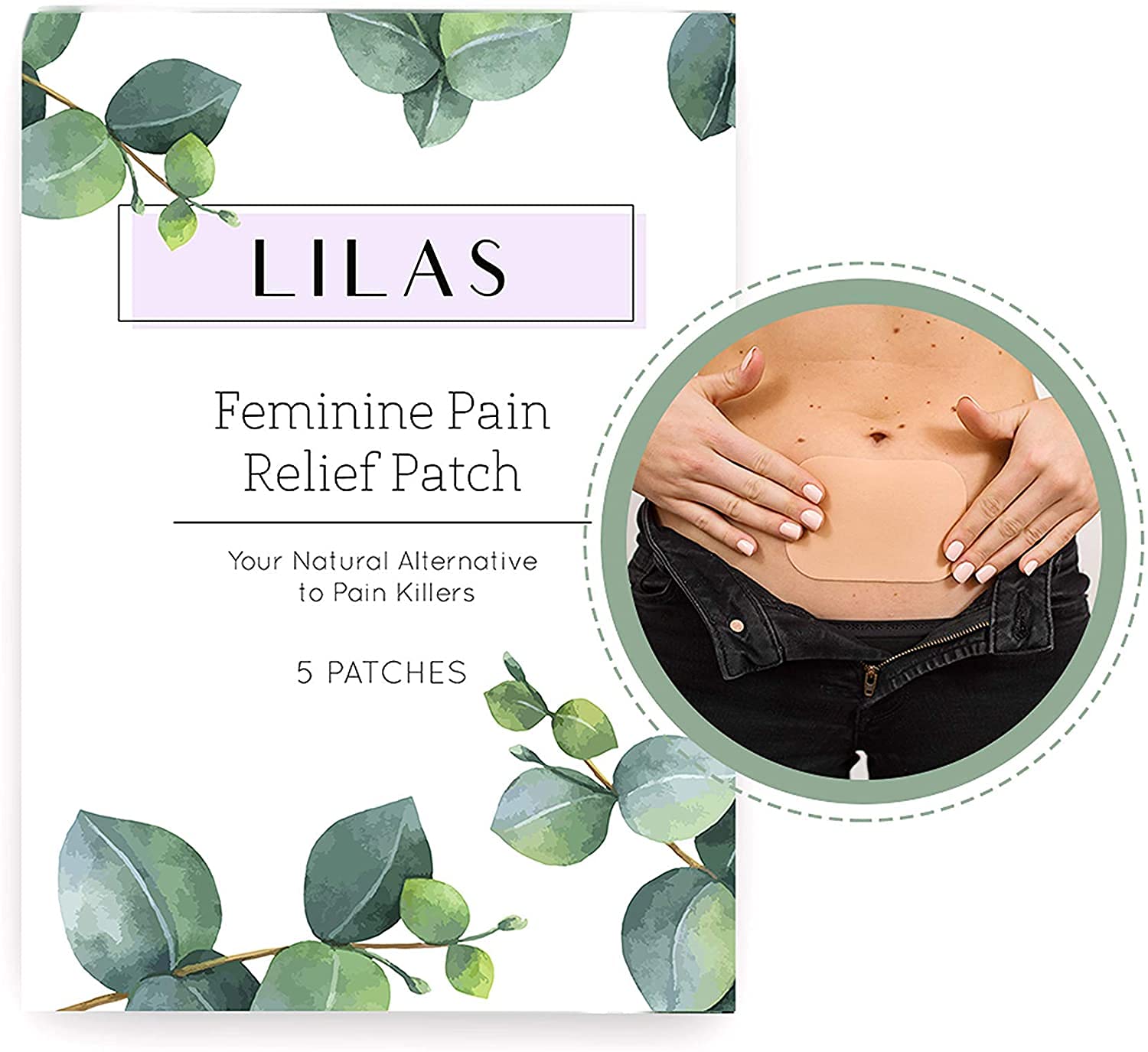 LILAS Period Cramps Pain Relief Patch - Pack of 5 LILAS buy supplements canada