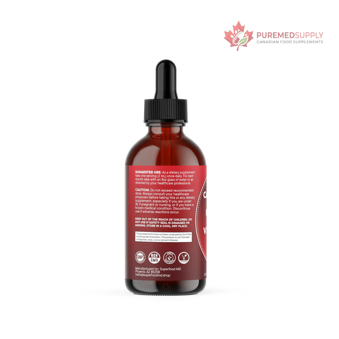 Cayenne Pepper Supplement Liquid Drops + Hawthorn Berry, Vitamin D3 K2 Beet Root Powder, Ceylon Cinnamon, Turmeric Curcumin, Organic Panax Ginseng - 4 OZ Superfood MD buy supplements canada