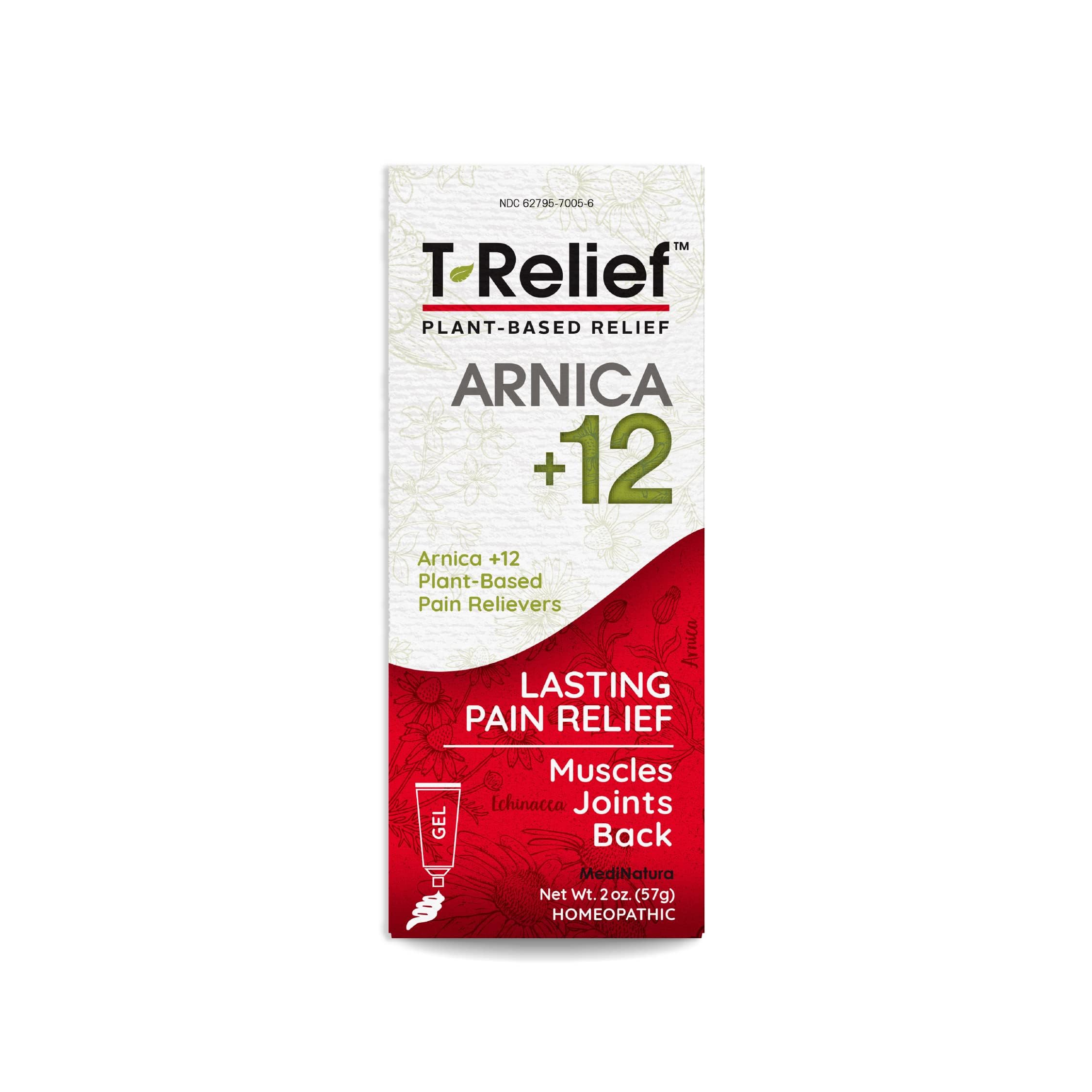 MediNatura T-Relief Extra Strength Discomfort Relief Gel-Extra-Strength Arnica Gel for Fast-Acting Relief-Supports Mobility & Body Aches-Homeopathic & Plant-Based-Paraben-Free-Non-Sticky - 2 oz MediNatura buy supplements canada