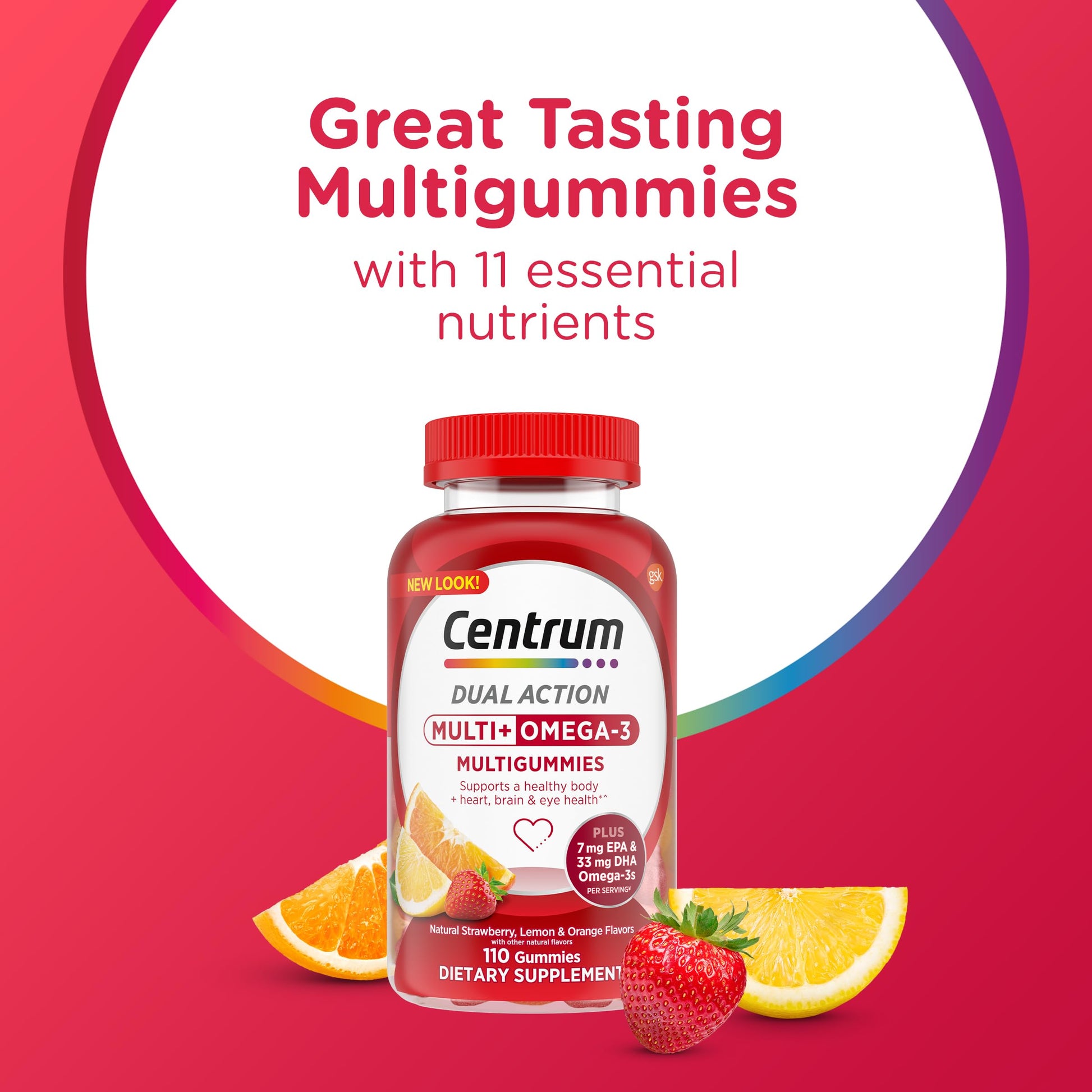 Centrum MultiGummies Multi+ Omega 3 Dual Action, Adult Multivitamin, Multivitamin/Multimineral/Omega 3 Centrum buy supplements canada