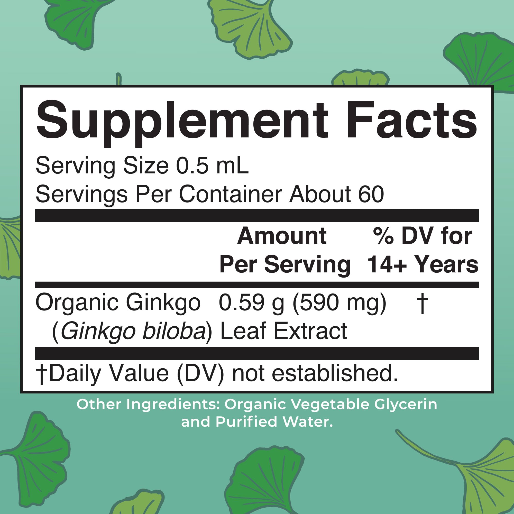 MaryRuth Organics Ginkgo Leaf Liquid Drops | Herbal Supplement | Nootropic | Circulatory System & Nervous System Health | USDA Organic | Non-GMO | Vegan | 60 Servings MARYRUTH'S buy supplements canada
