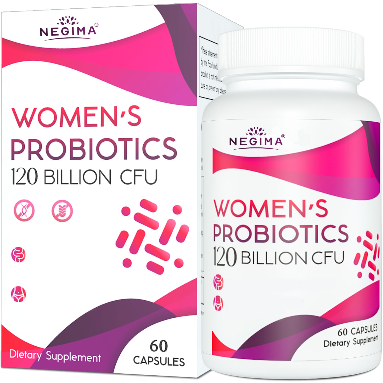 Negima Menopause Supplements for Women, 120 Billion CFUs Probiotics for Women, 13-in-1 Herbs & Botanicals Complex, for Menopause - 60 Caps Negima buy supplements canada