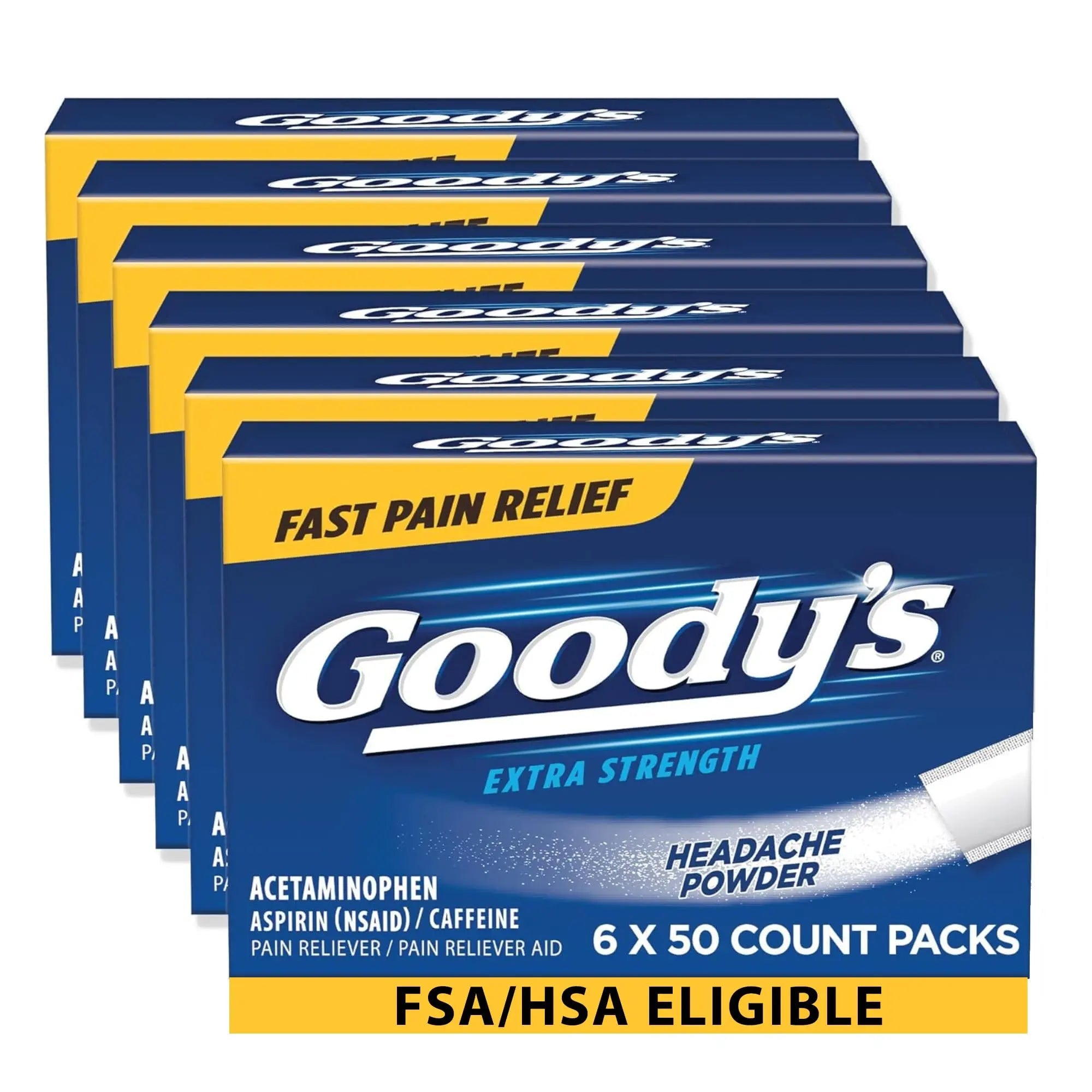 Goody's Extra Strength Headache Powders 50 ea (Pack of 6) Goody's buy supplements canada