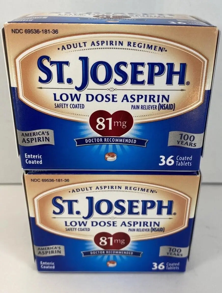 St. Joseph Pain Reliever, 81 mg, Enteric Coated Tablets, 36 ct. St. Joseph buy supplements canada