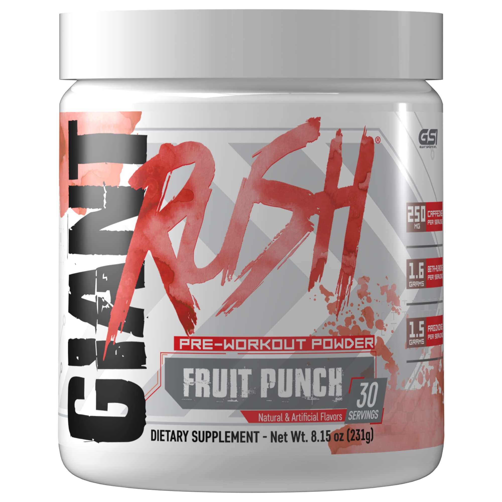 Giant Performance Edge Rush - Preworkout Powder (Fruit Punch) Giant Performance buy supplements canada
