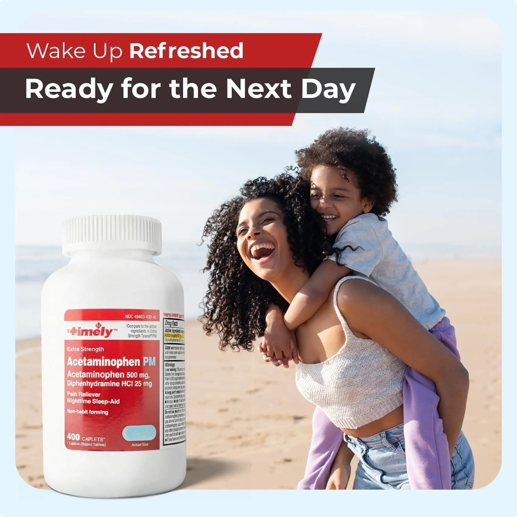 TIME-Cap Labs 400 Caplets Extra Strength Acetaminophen 500mg PM & Diphenhydramine HCl 25mg - PM Pain Reliever & Sleep Aid, Helps with Occasional Headaches & Minor Aches & Pains TIME-CAP LABS, INC. buy supplements canada