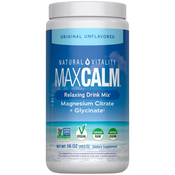 Natural Vitality Calm, Magnesium Supplement, Anti-Stress Drink Mix Powder, Gluten Free, Vegan, & Non-GMO, Original Unflavored, 16 oz Natural Vitality buy supplements canada