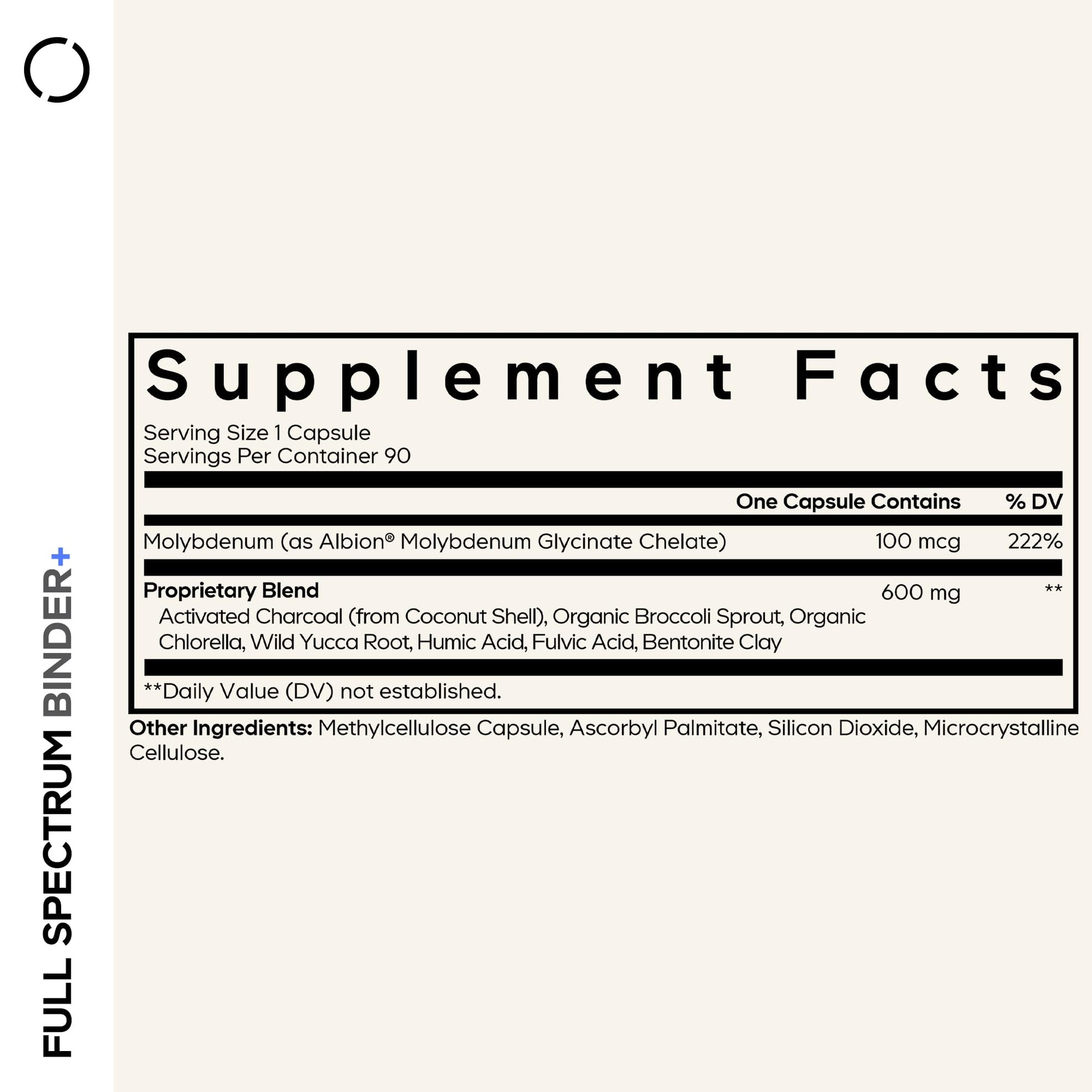 Codeage Binder + Systemic Binder Supplement - Activated Charcoal Pills, Bentonite Clay Mineral Powder, Fulvic & Humic Acids, Molybdenum, Carbon Forms - 90 Capsules Codeage buy supplements canada