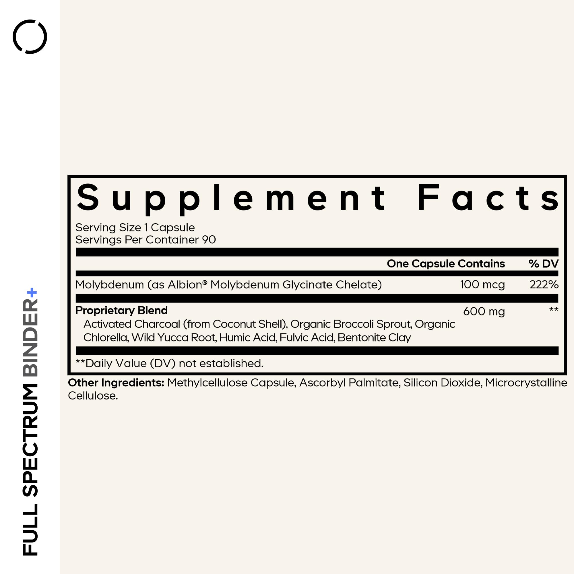 Codeage Binder + Systemic Binder Supplement - Activated Charcoal Pills, Bentonite Clay Mineral Powder, Fulvic & Humic Acids, Molybdenum, Carbon Forms - 90 Capsules Codeage buy supplements canada