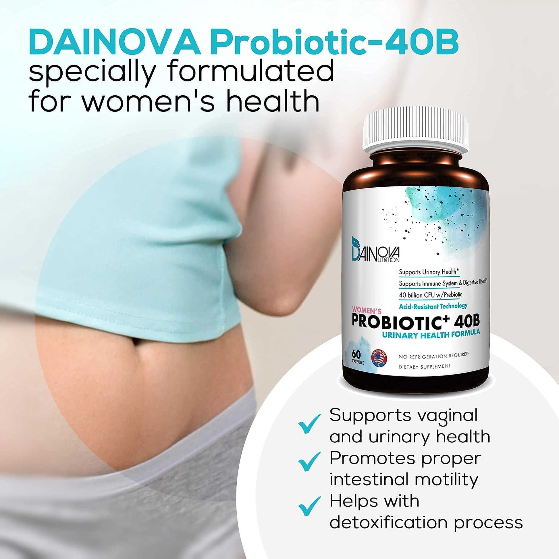 Dainova Nutrition D Mannose Capsules and Probiotics for Women Bundle I Urinary Tract Dainova Nutrition buy supplements canada