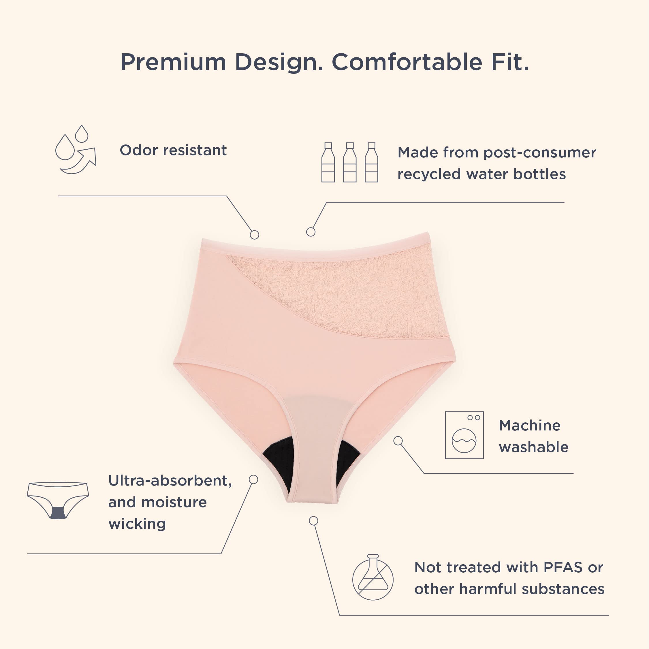 saalt Reusable Period Underwear - Comfortable, Thin, and Keeps You Dry from All Leaks saalt buy supplements canada