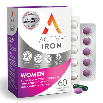 Active Iron Supplement 25mg + Multivitamin for Women – Clinically Proven to Increase Energy & Reduce Tiredness – Gentle ACTIVEIRON buy supplements canada