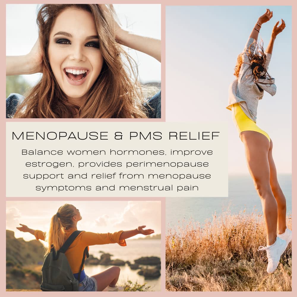 Hormone Balance for Women – Natural Female Energy & Mood Pills – Hot Flashes Menopause Relief Supplement with Vitex Chasteberry, Dong Quai, Maca Root Powder, Ginseng – 90 Veggie Capsules Herbal-avRay buy supplements canada