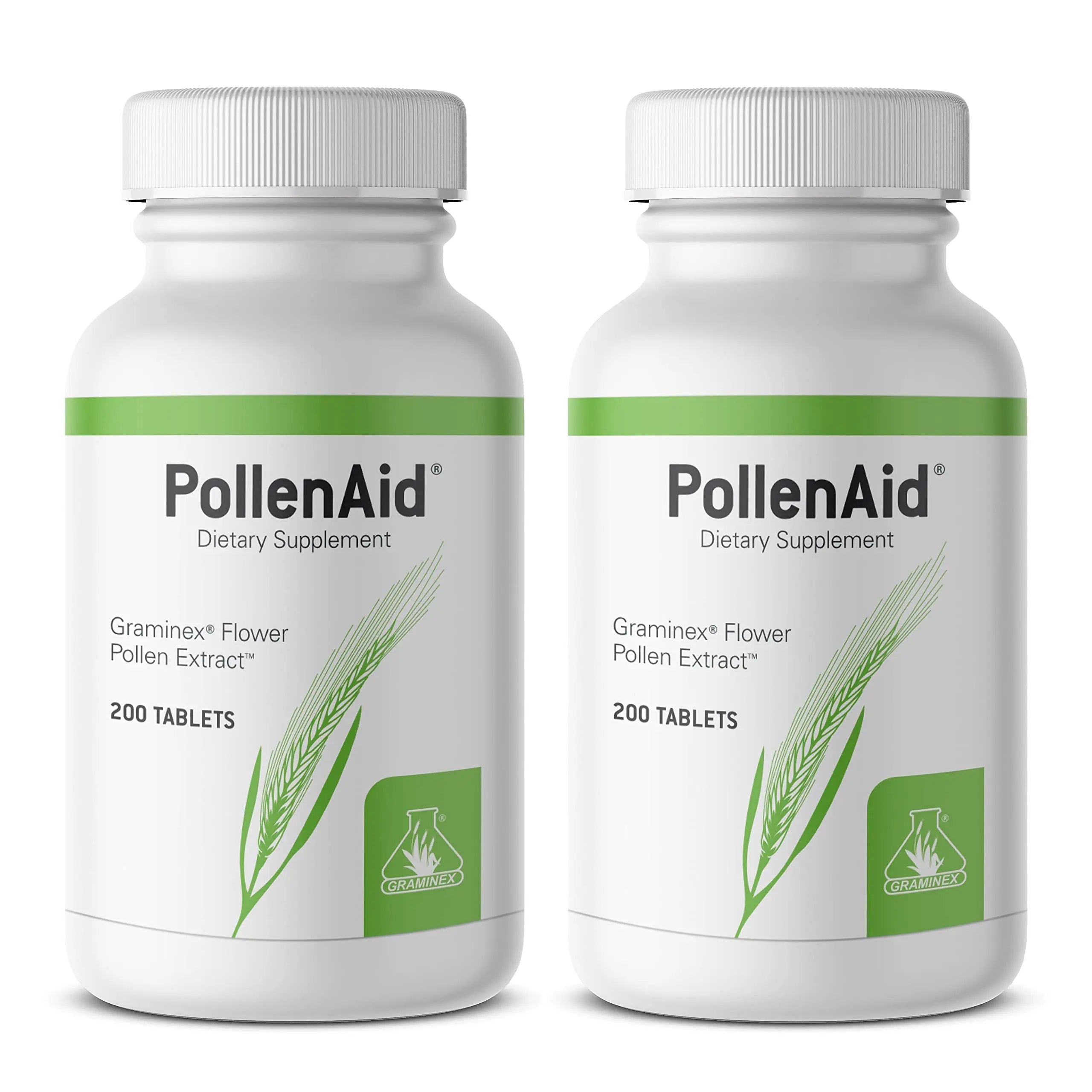 Graminex PollenAid Prostate Supplement: All Natural Prostate Support for Bladder Control & Urinary Tract Health, Rye Pollen Extract Made in USA, 200 Tablets (Pack of 2) Graminex buy supplements canada